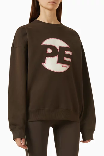 Oversized Sweatshirt in Brushed Fleece