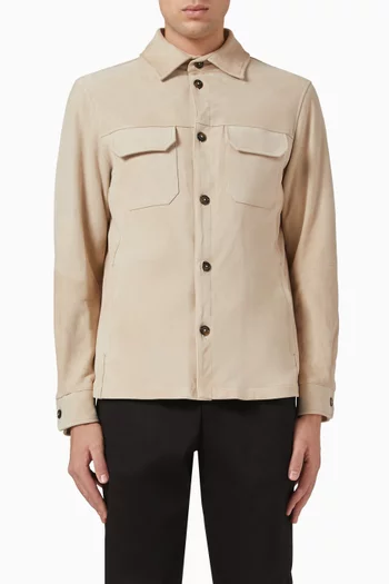 Overshirt in Suede