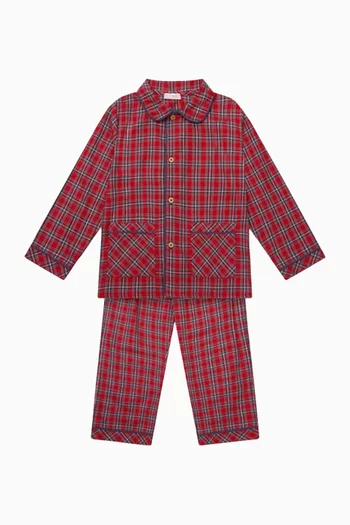 Navidad Tartan Pyjama Set in Cotton