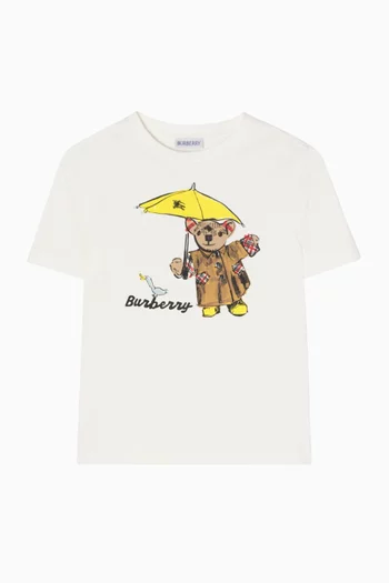 Cedar Teddy-print T-shirt in Cotton