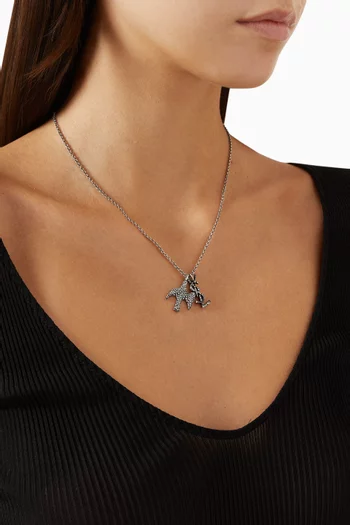 Cassandre Dove Necklace in Brass