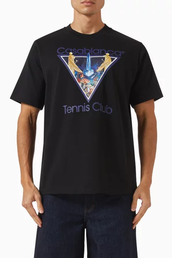 Monde Perdu Tennis Club T-shirt in Cotton-jersey