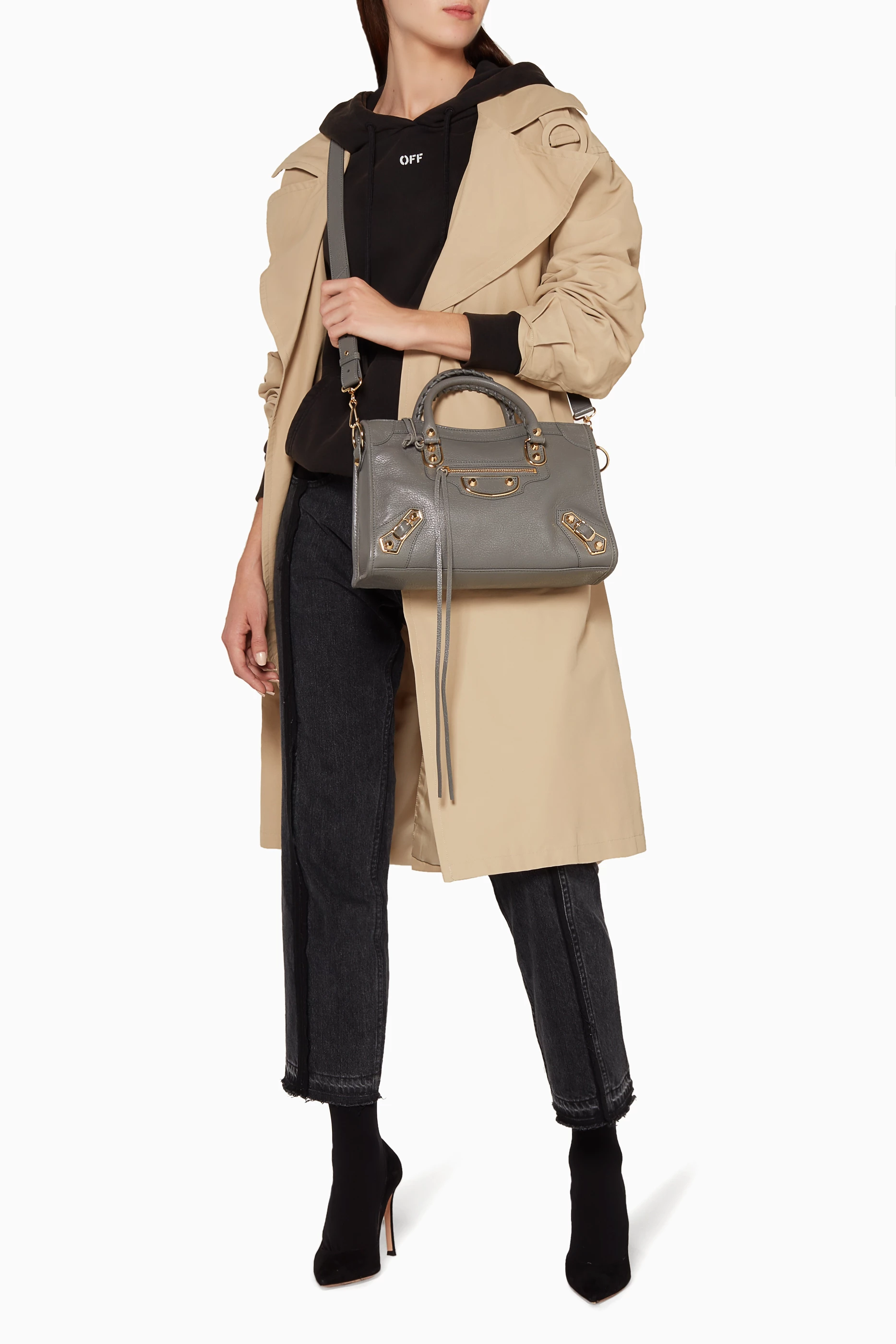 Balenciaga classic metallic edge small city deals