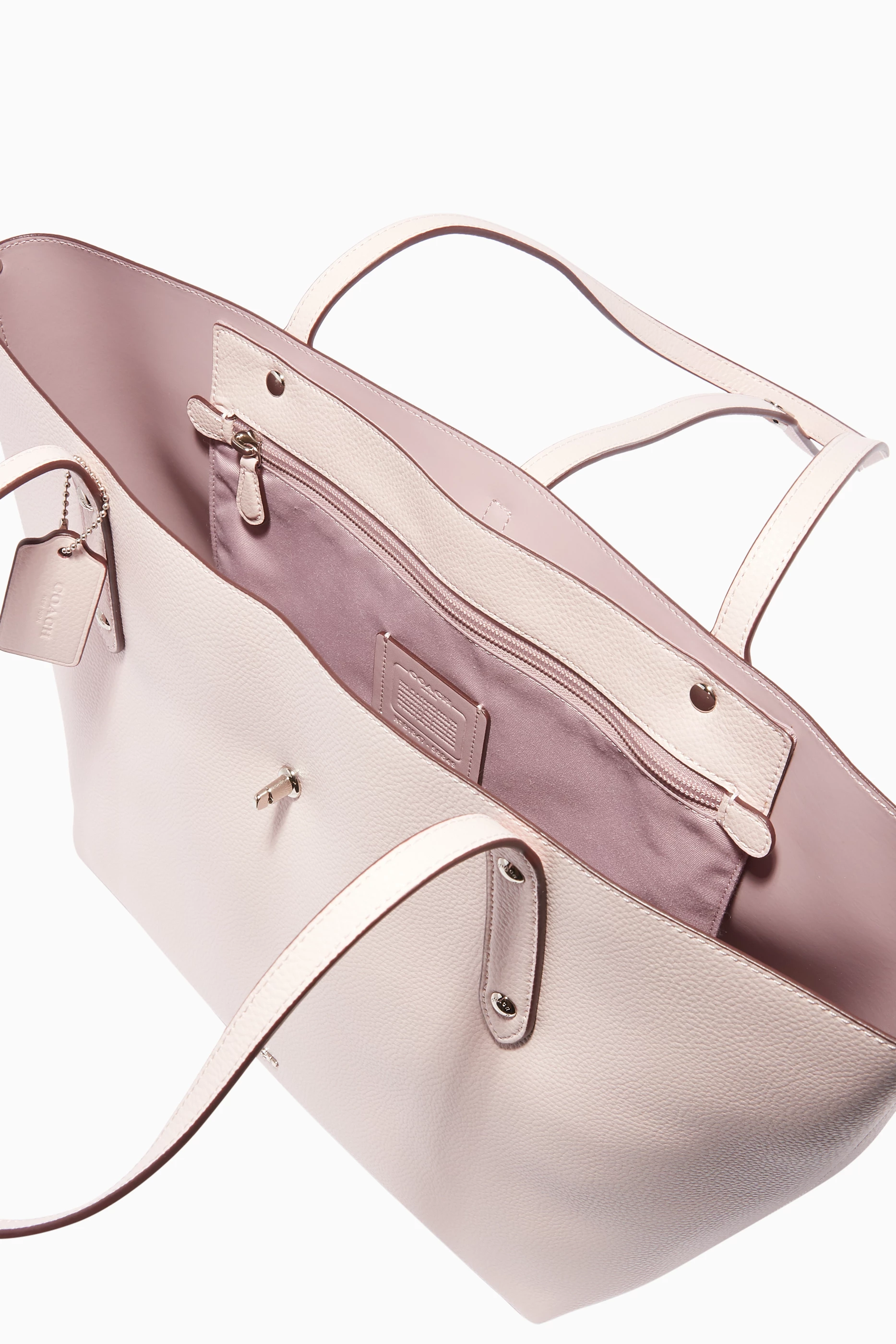 Coach market clearance tote ice pink