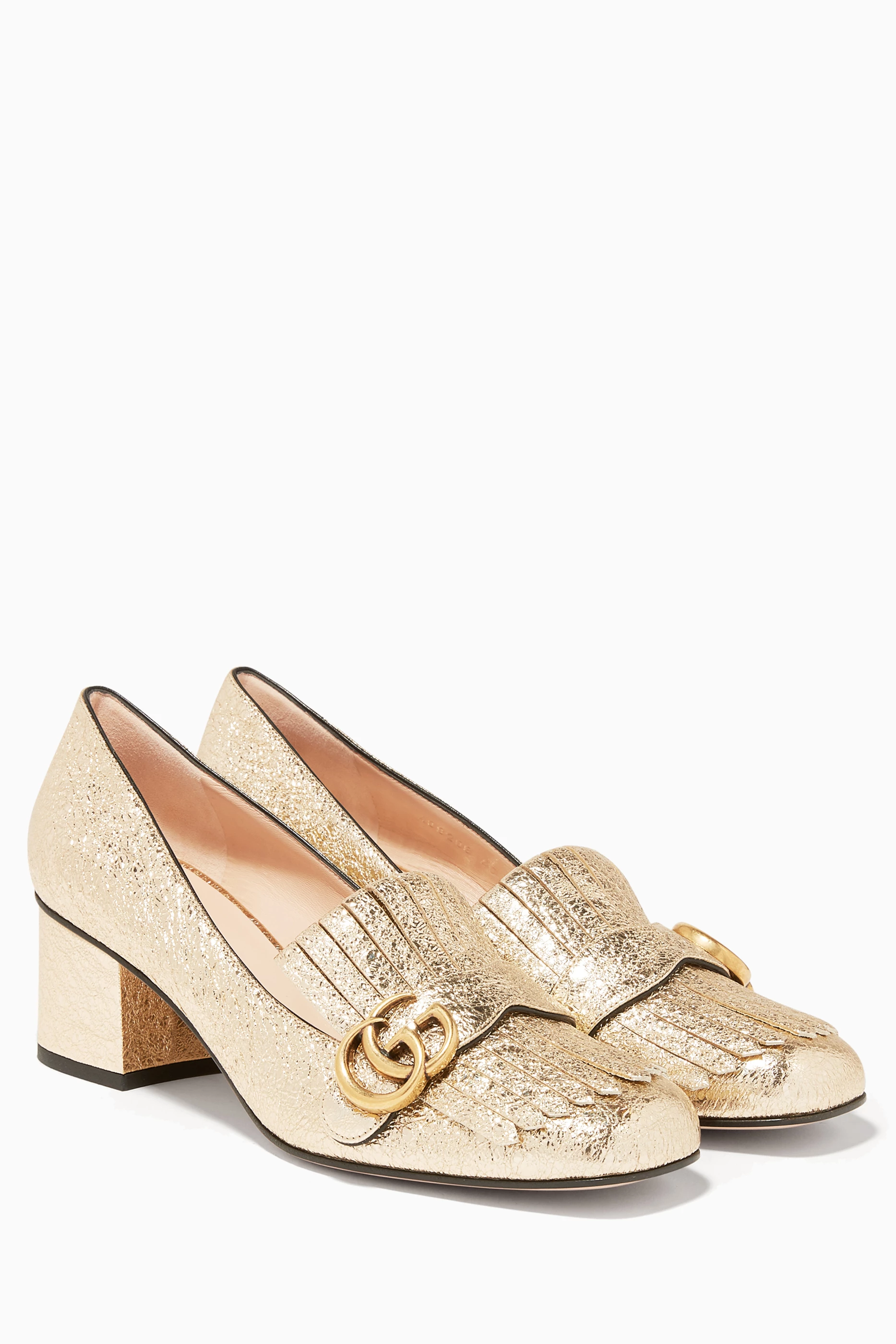 Gucci deals heeled loafers