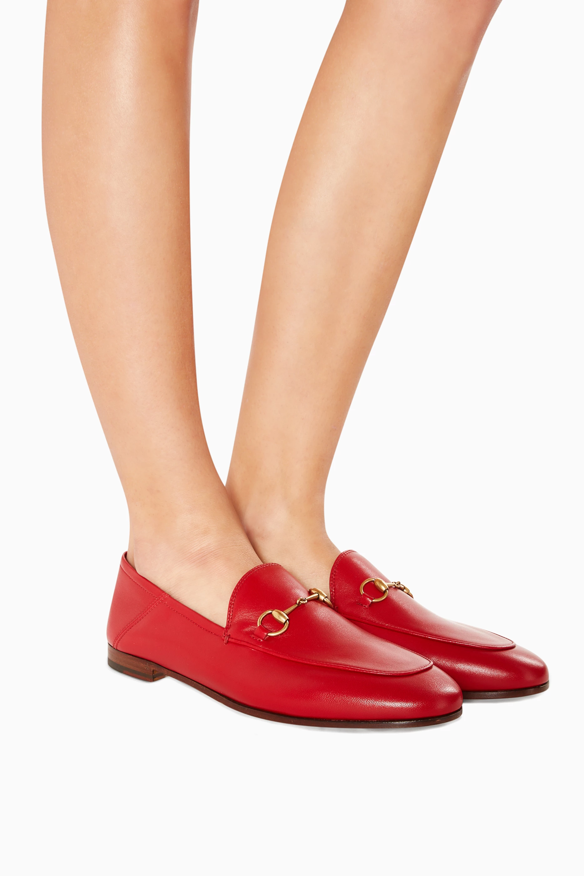 Gucci red brixton loafers online