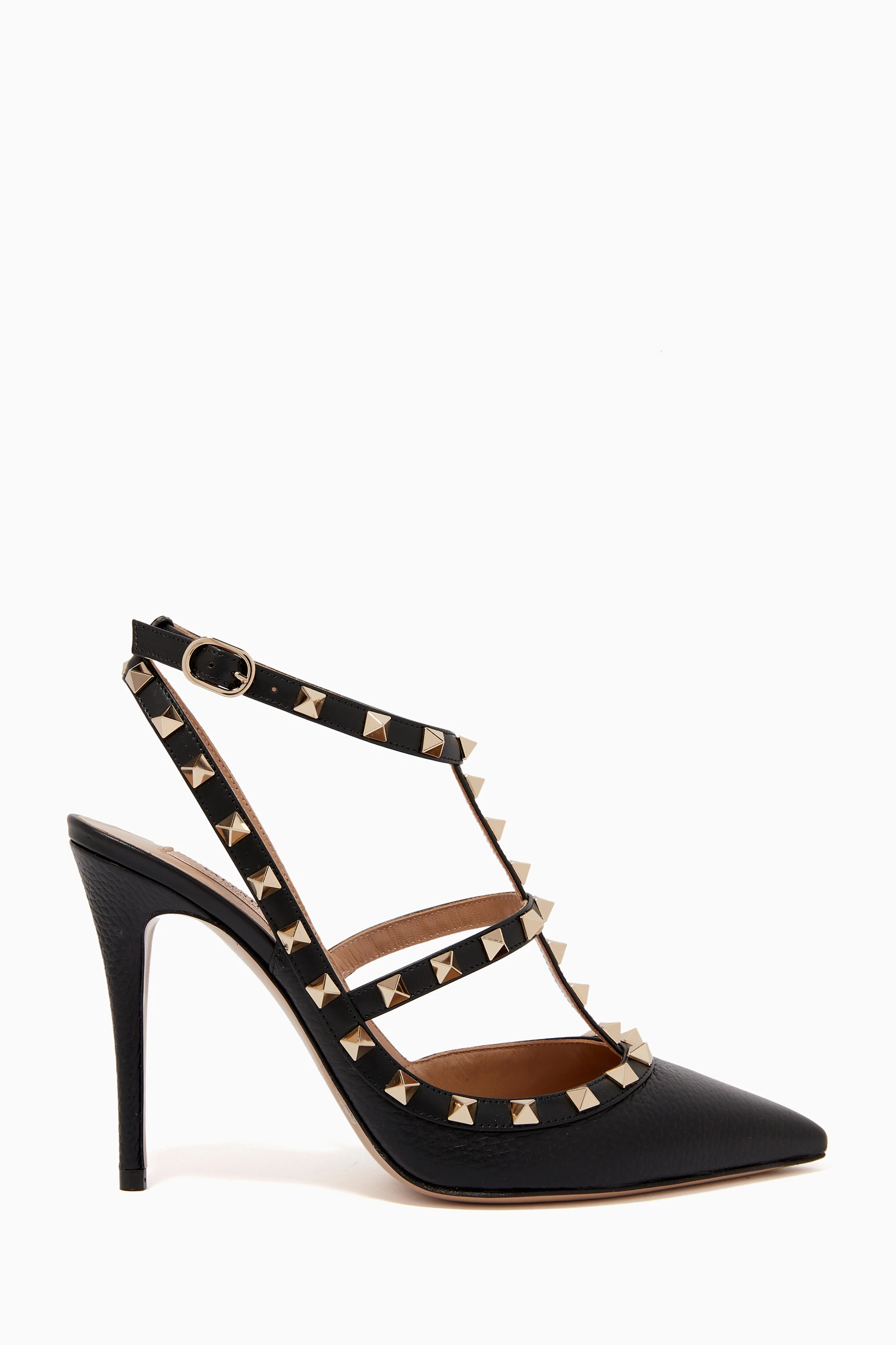 Valentino black studded heels store