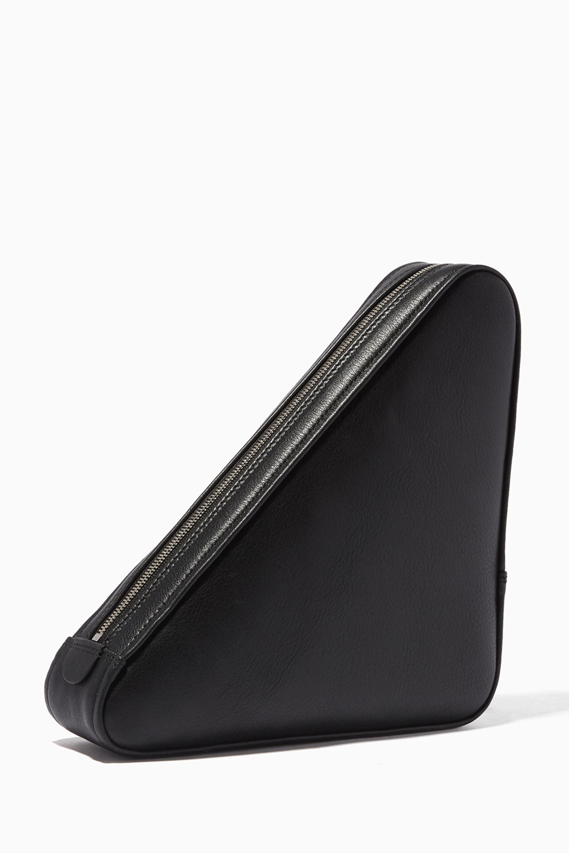 Balenciaga top triangle clutch