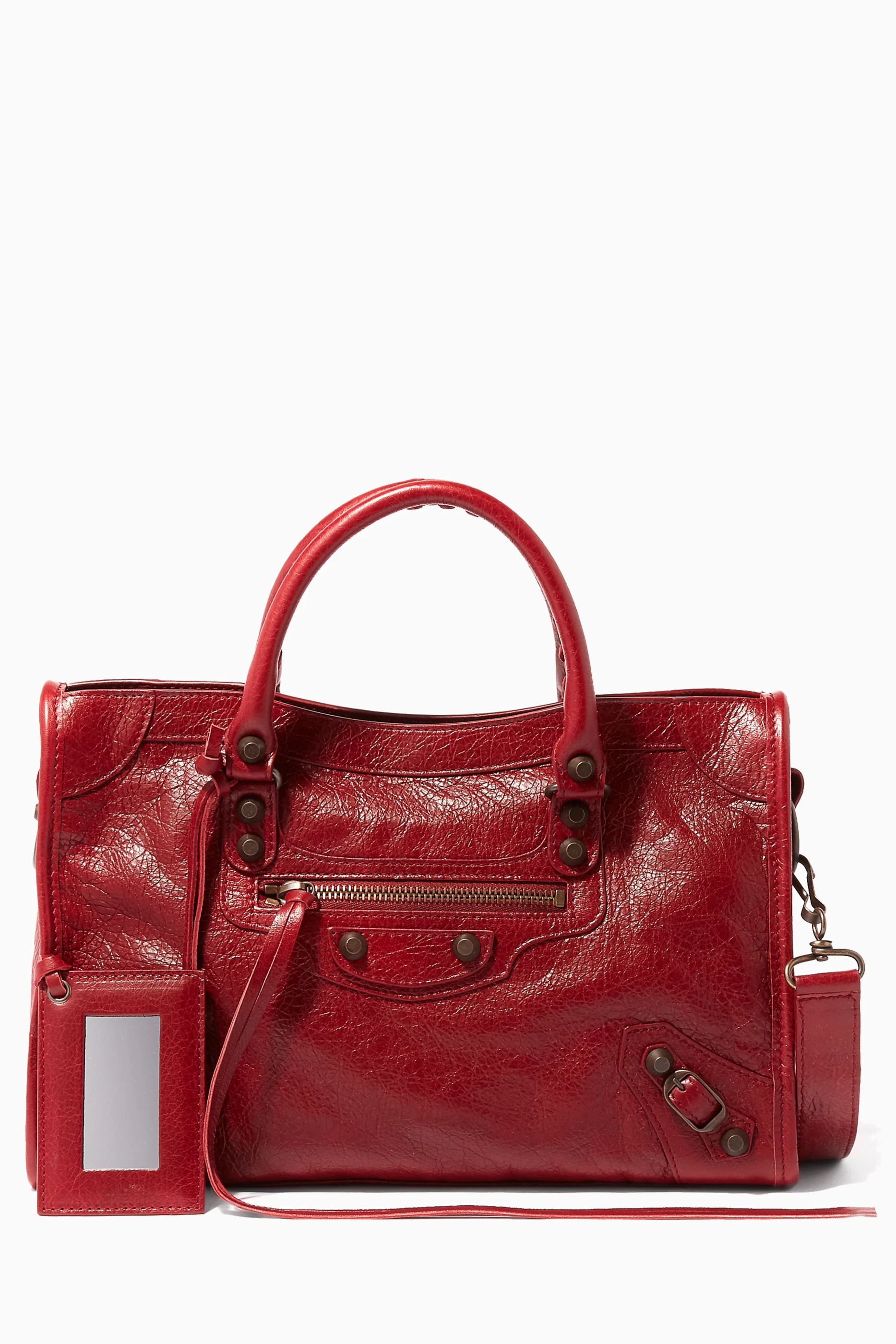 Balenciaga classic city bag red sales