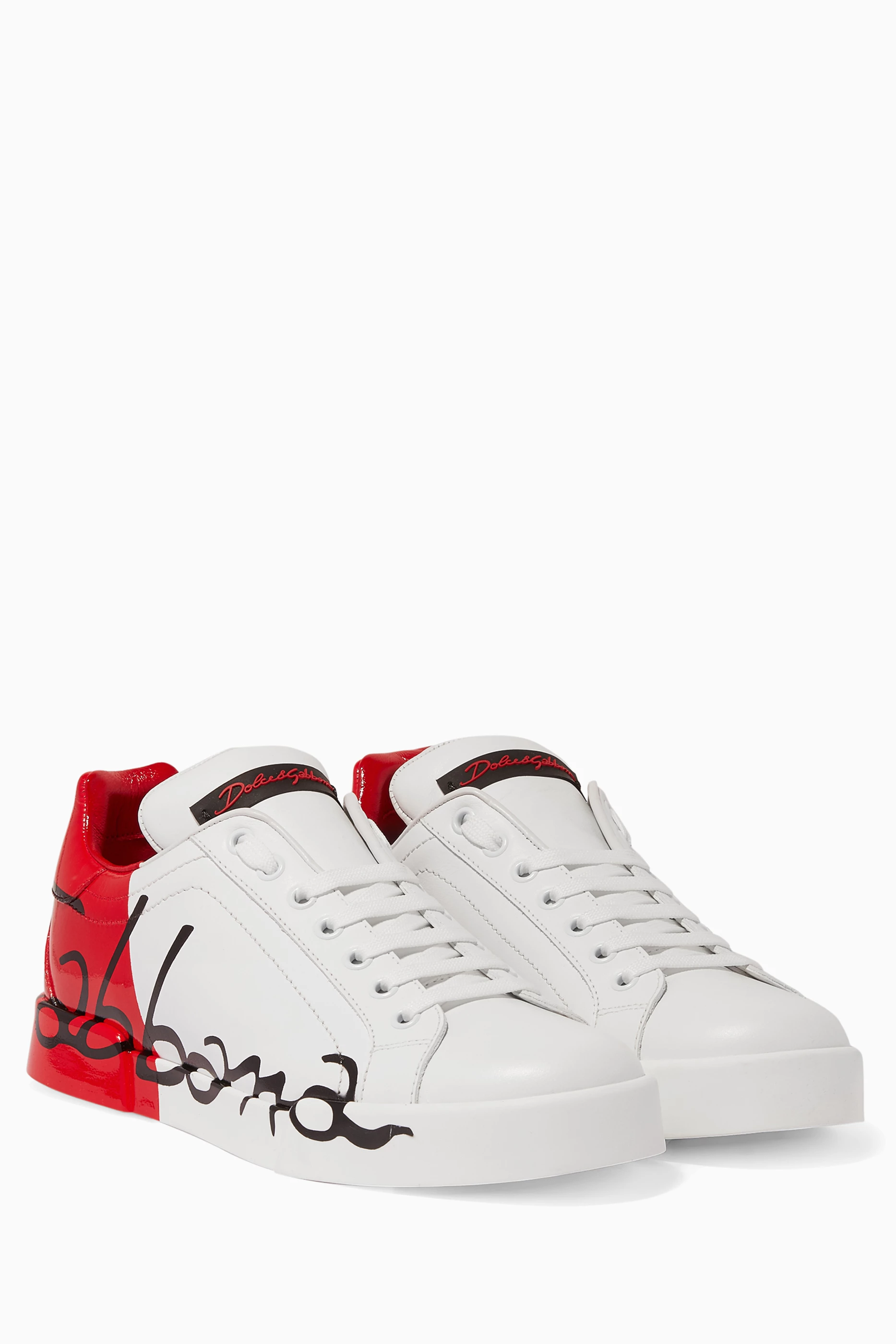 Dolce gabbana red store sneakers