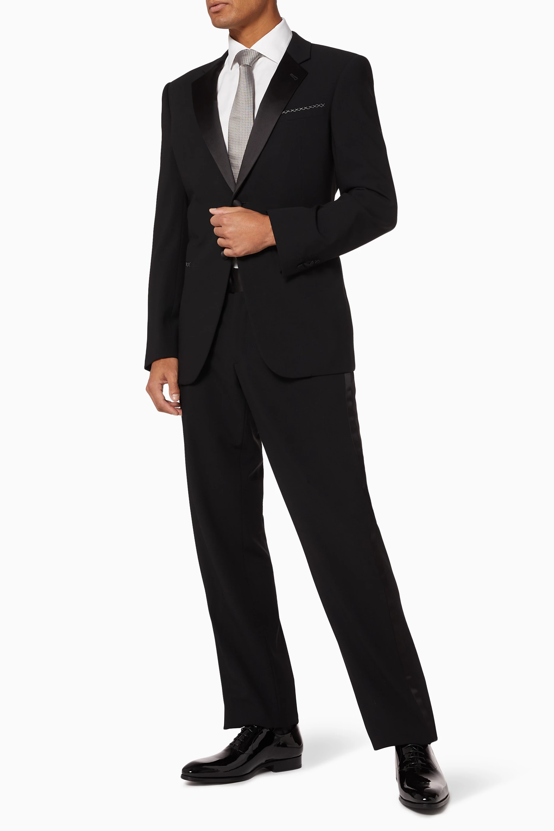 Calvin klein black modern fit tuxedo store