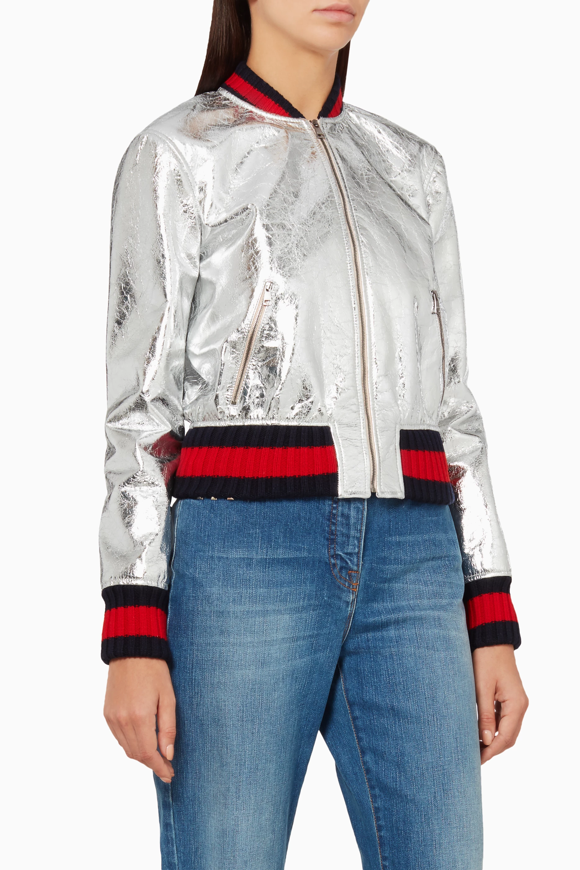 Gucci best sale silver jacket