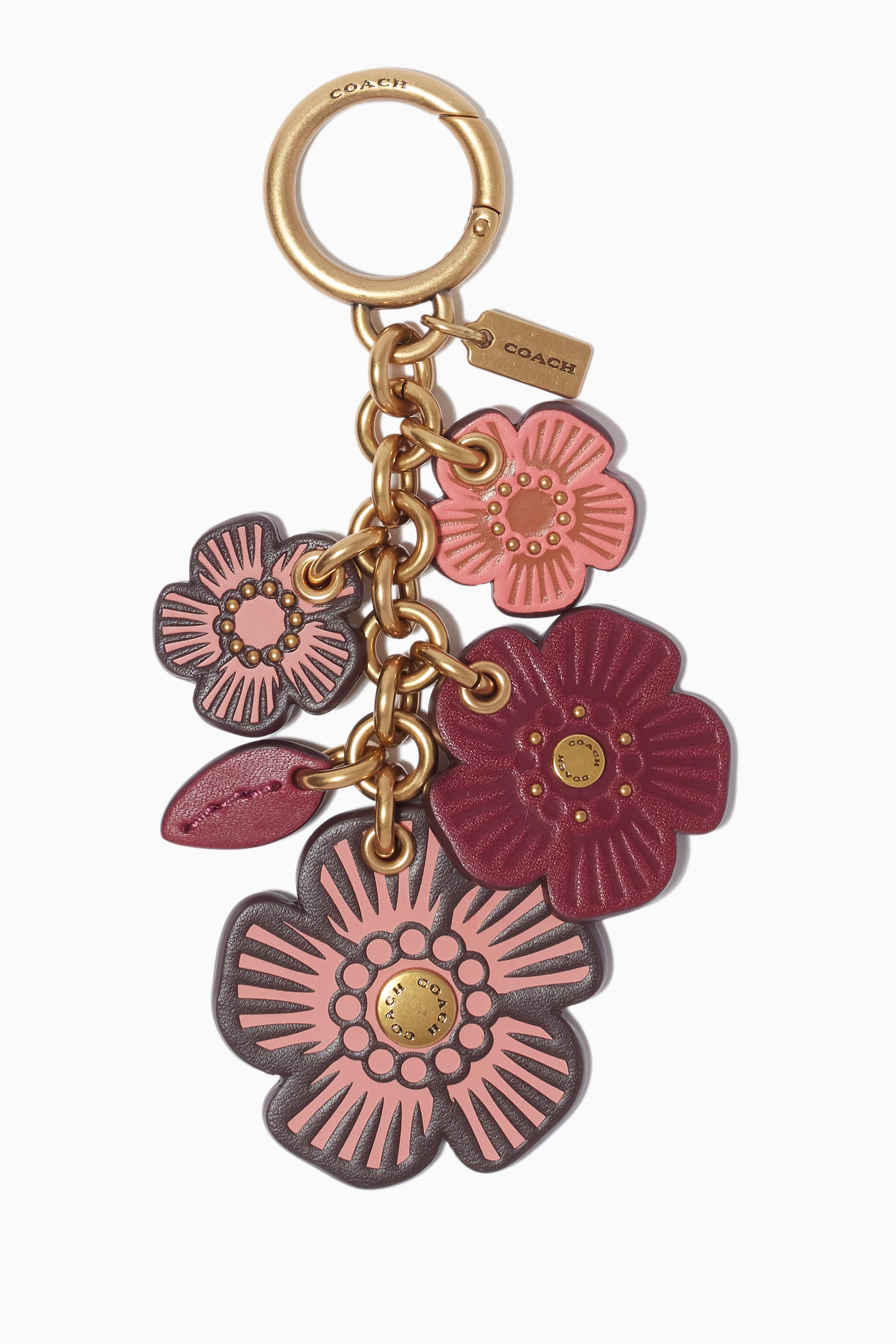 Coach flower keychain sale