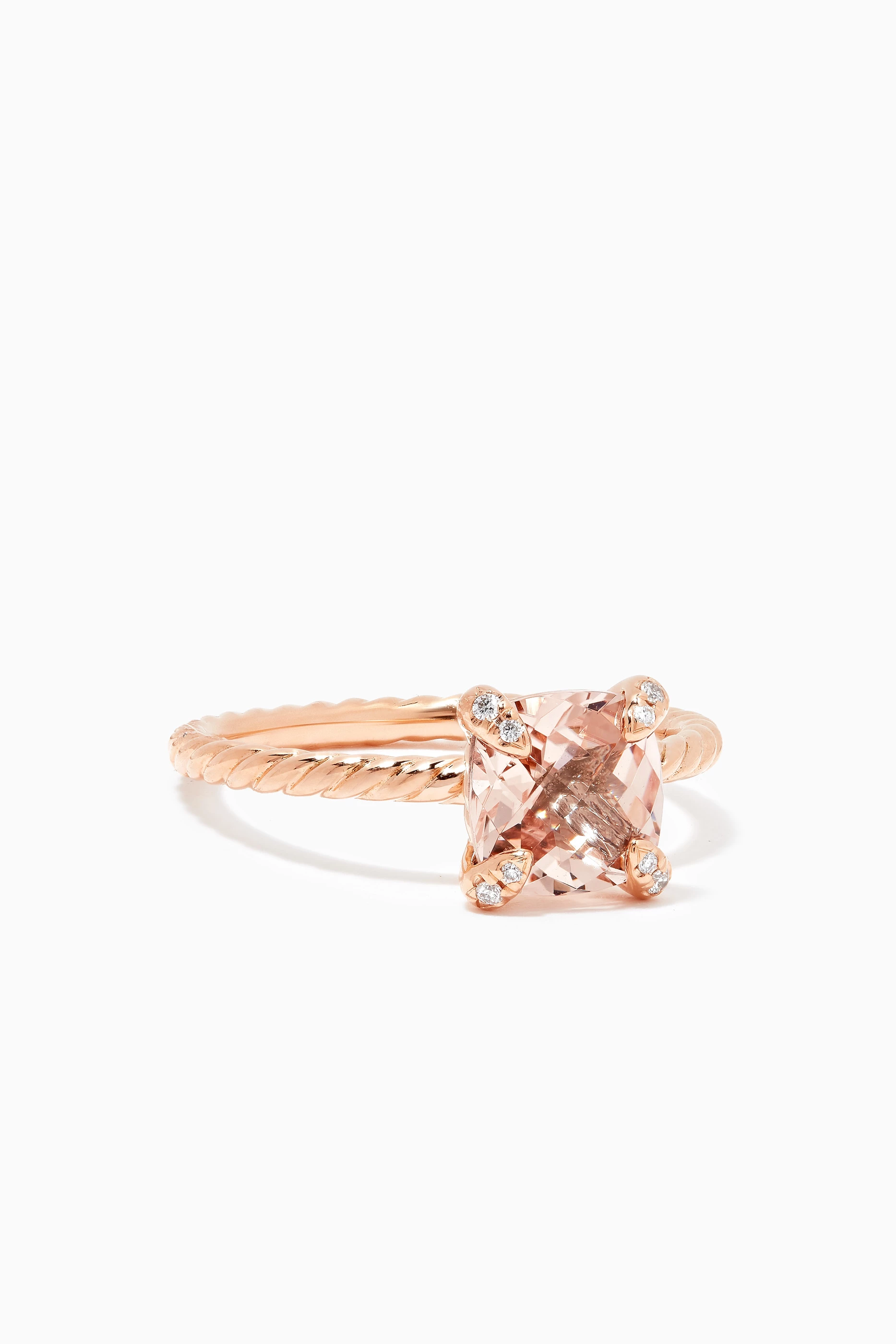 David yurman morganite hotsell ring rose gold