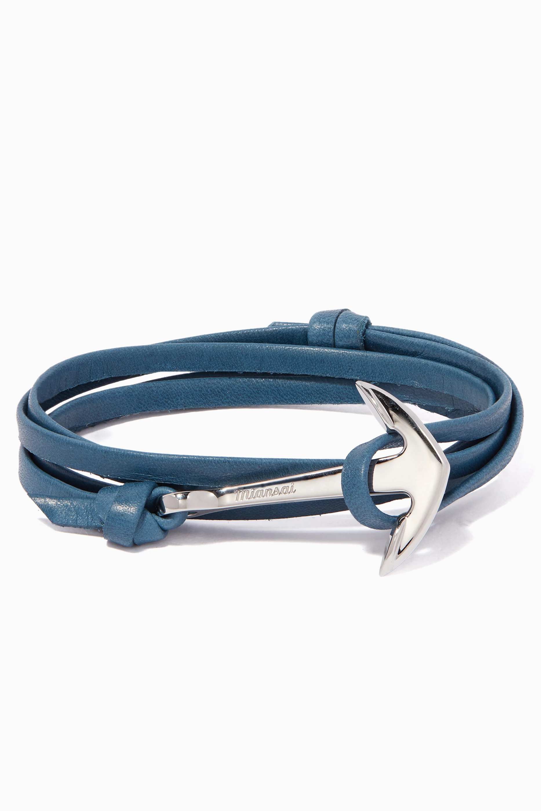 Miansai anchor shop leather bracelet