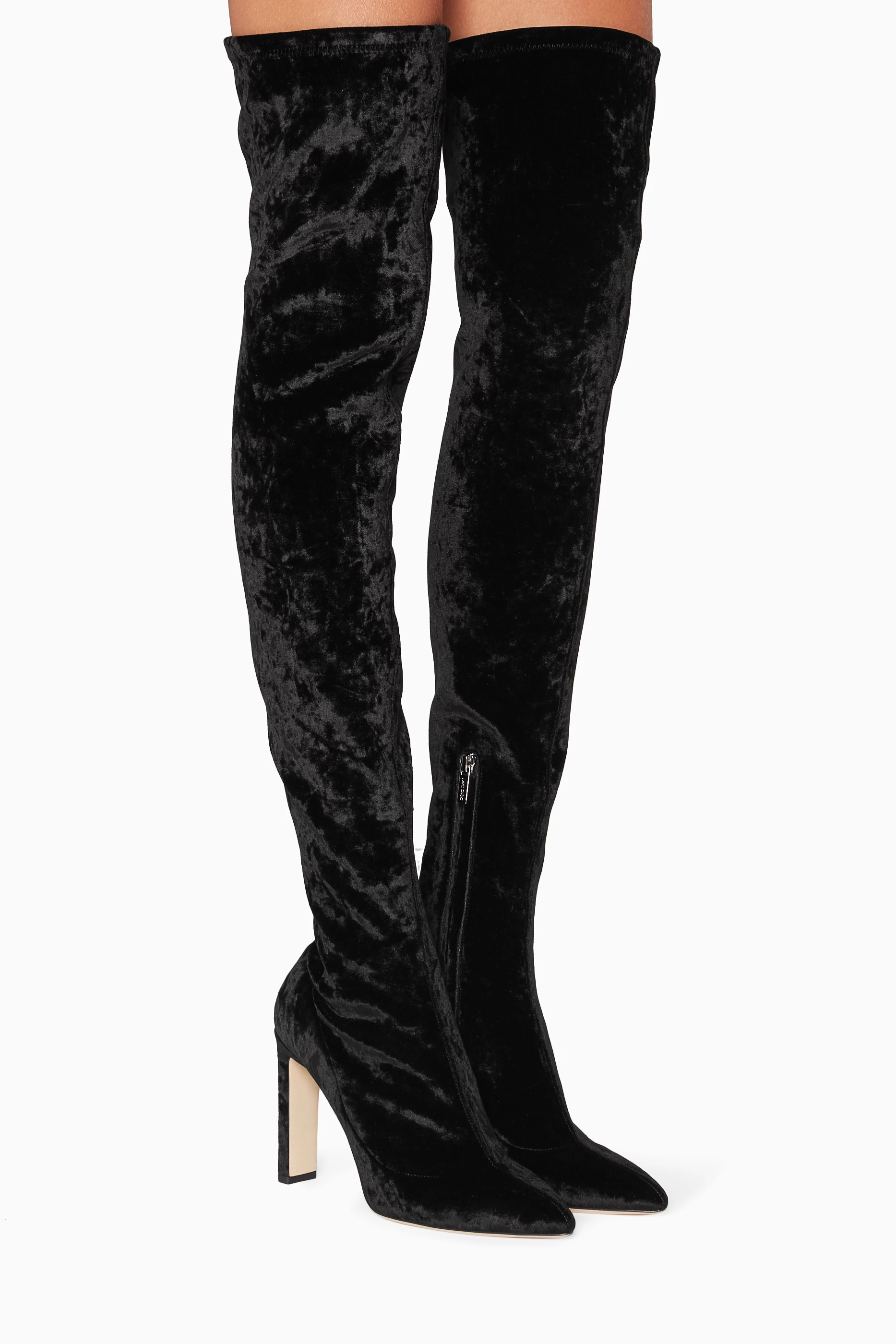 Over the shop knee boots velvet