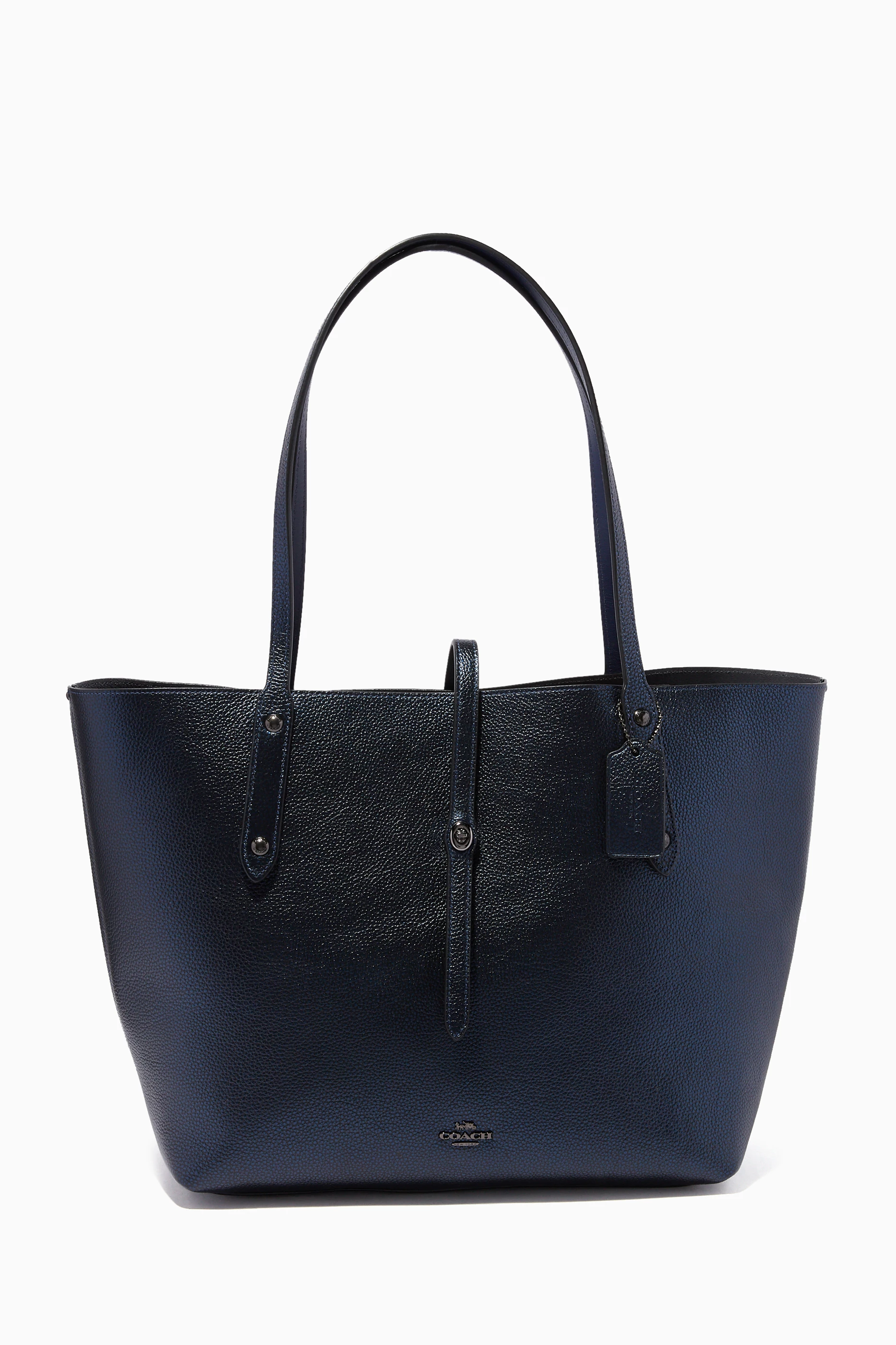 Coach market best sale tote blue