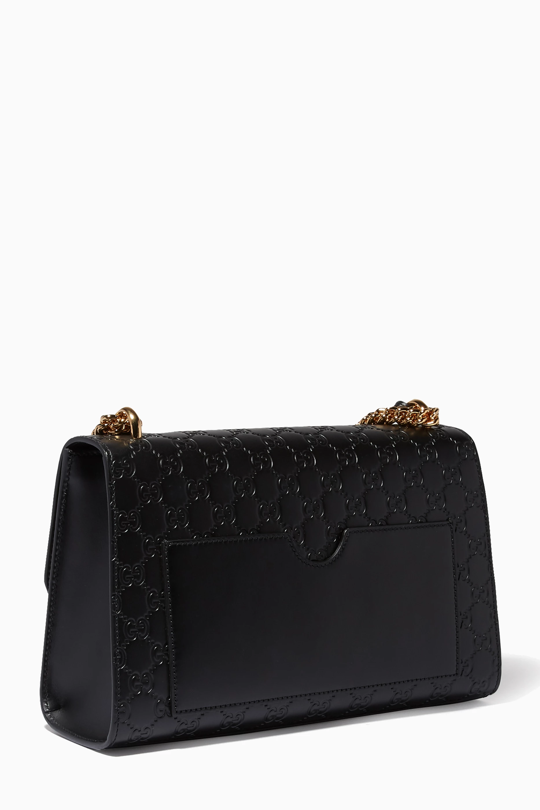 Medium padlock signature leather hot sale shoulder bag