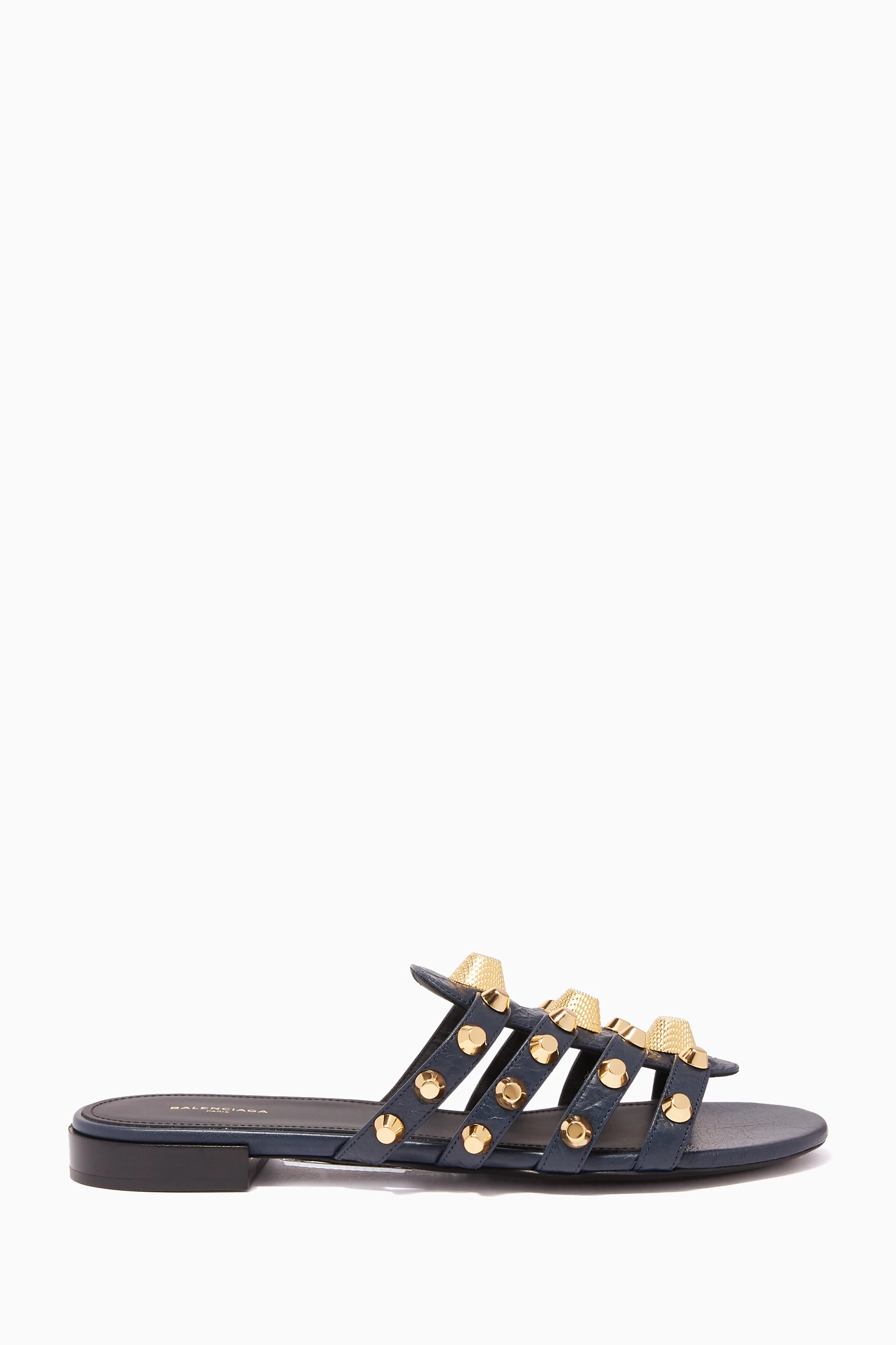 Buy Balenciaga Blue Arena Giant Flat Sandals for Women in UAE Ounass