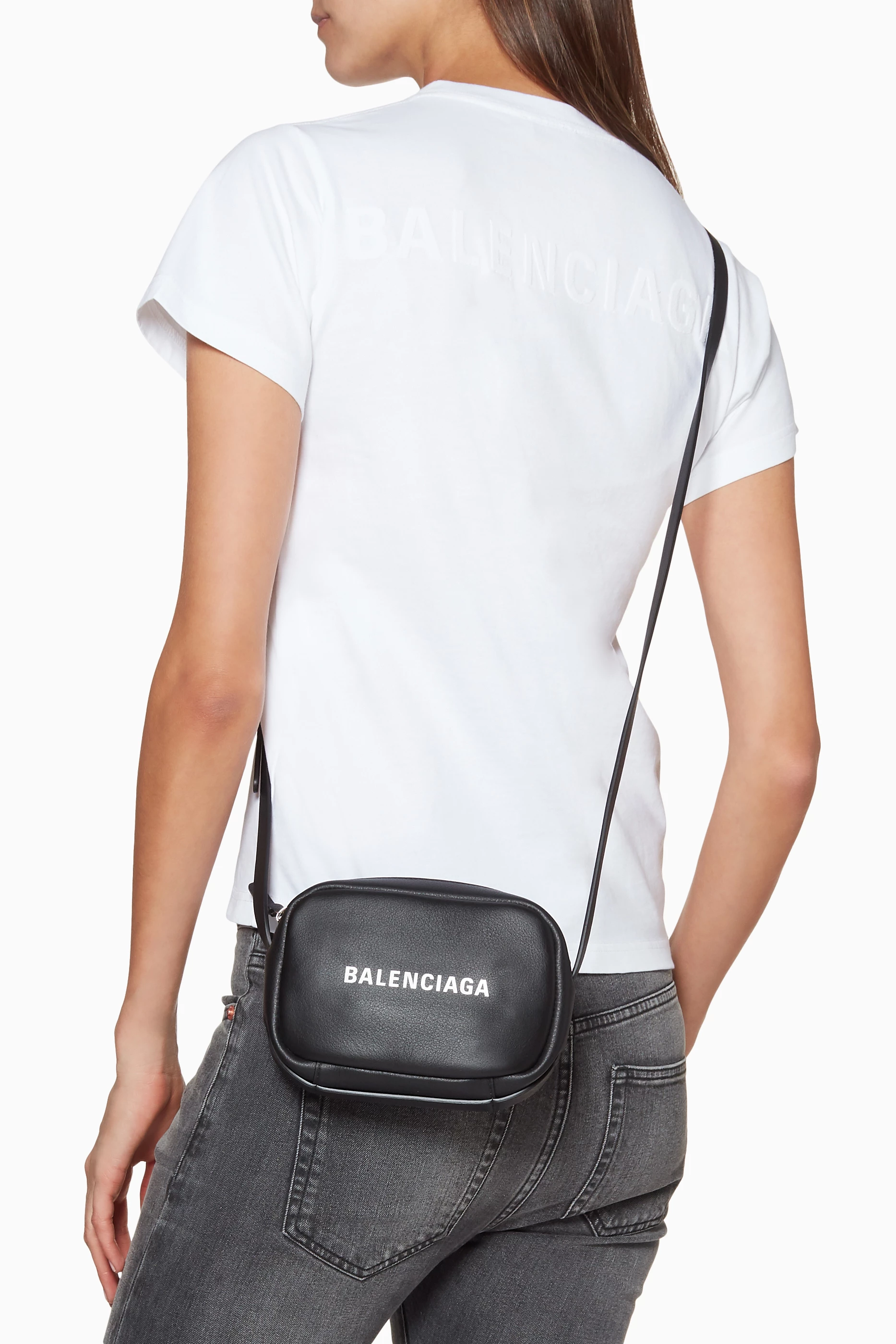 Balenciaga black camera bag hot sale