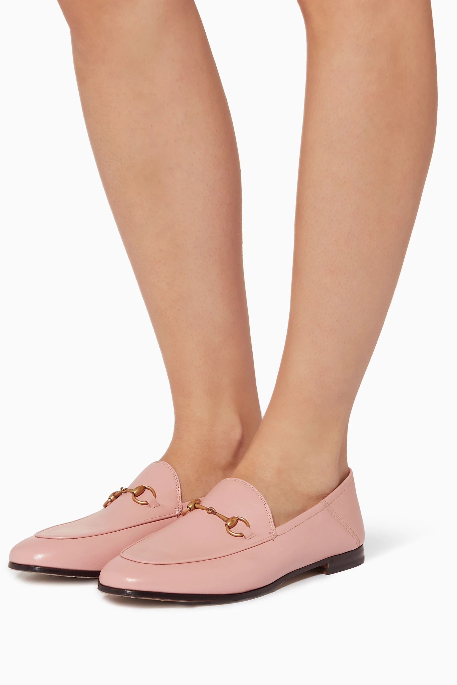 Pink 2025 gucci loafers