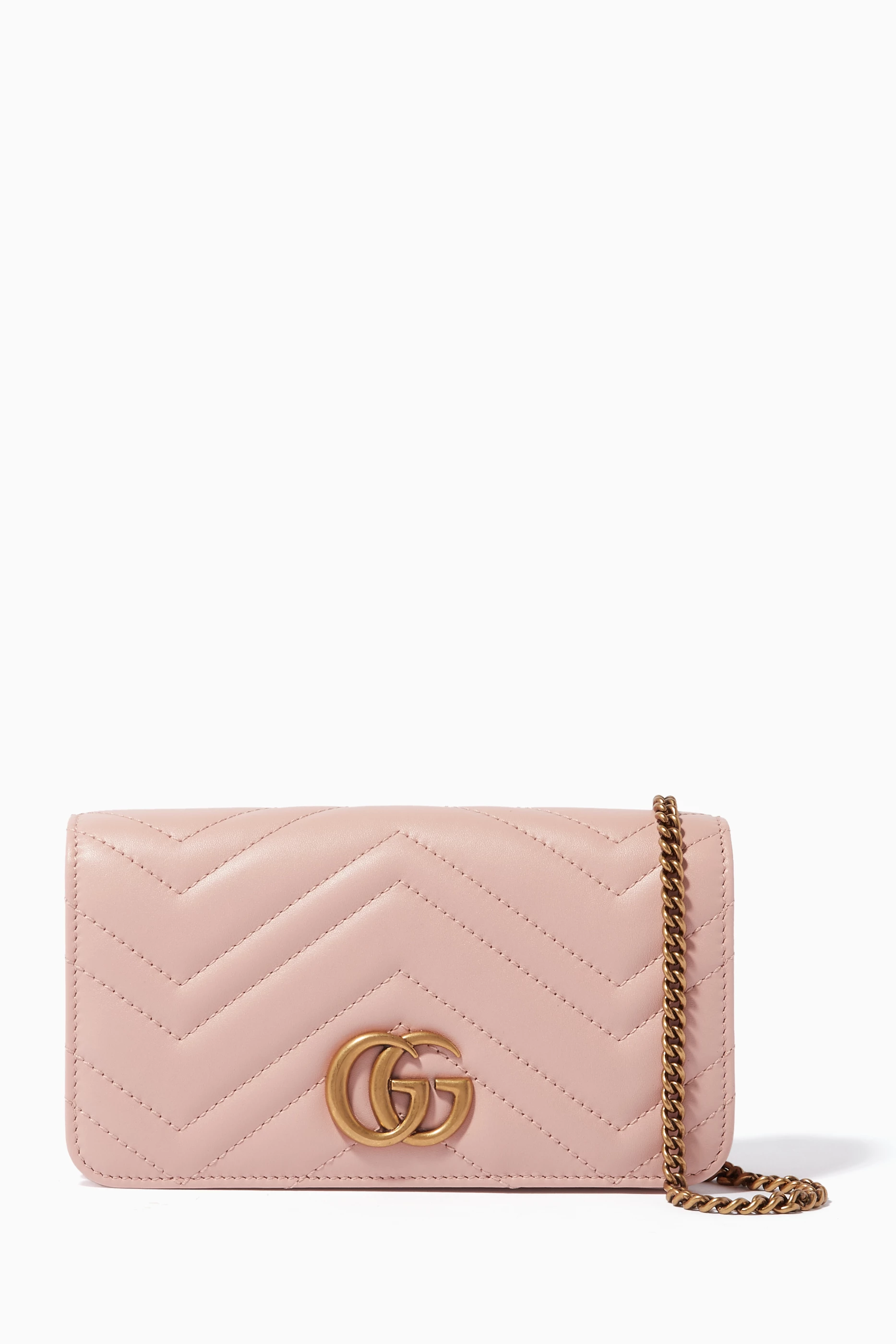 Marmont 2.0 leather wallet on a chain outlet