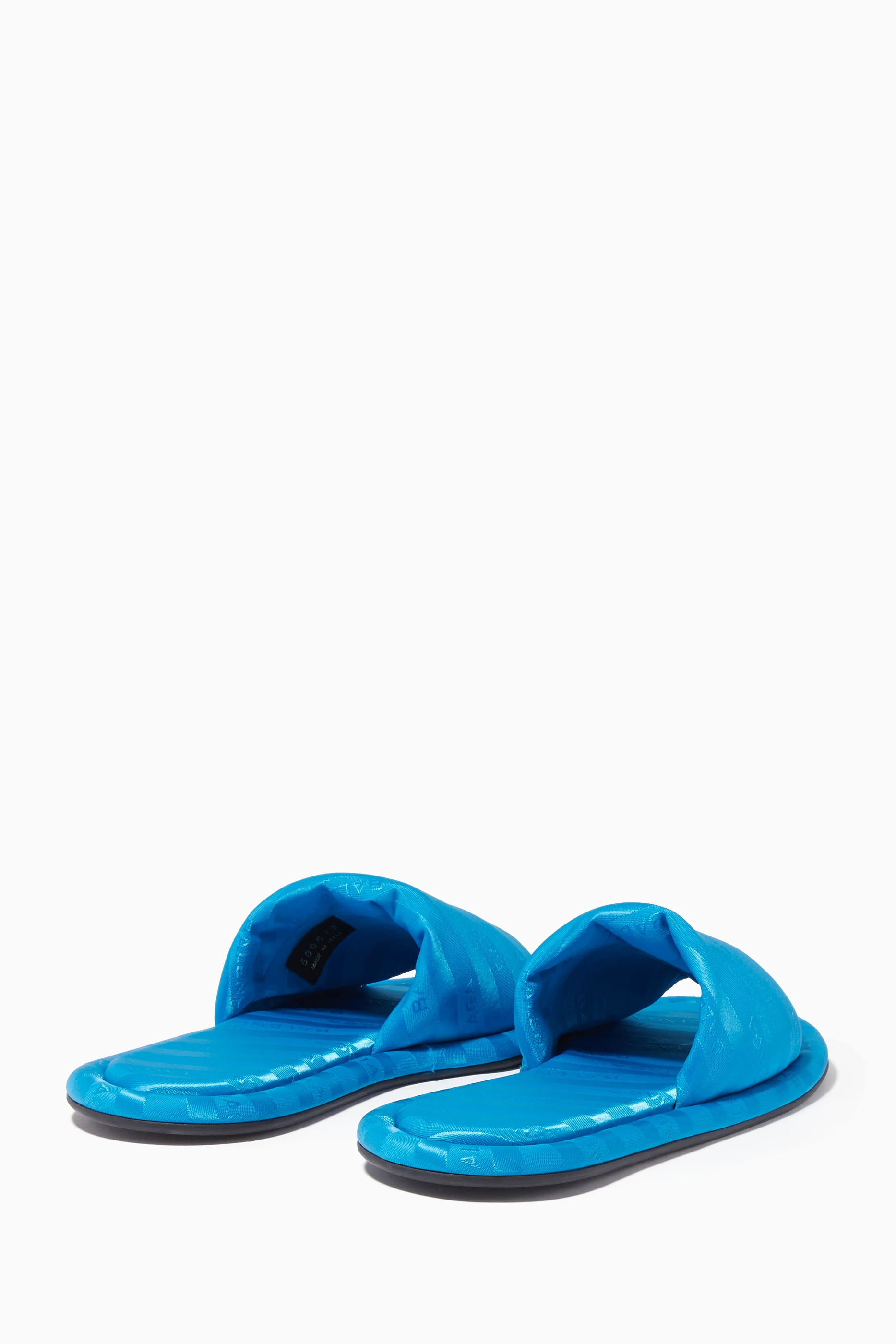 Buy Balenciaga Blue Blue Hotel Slides for Women in UAE Ounass