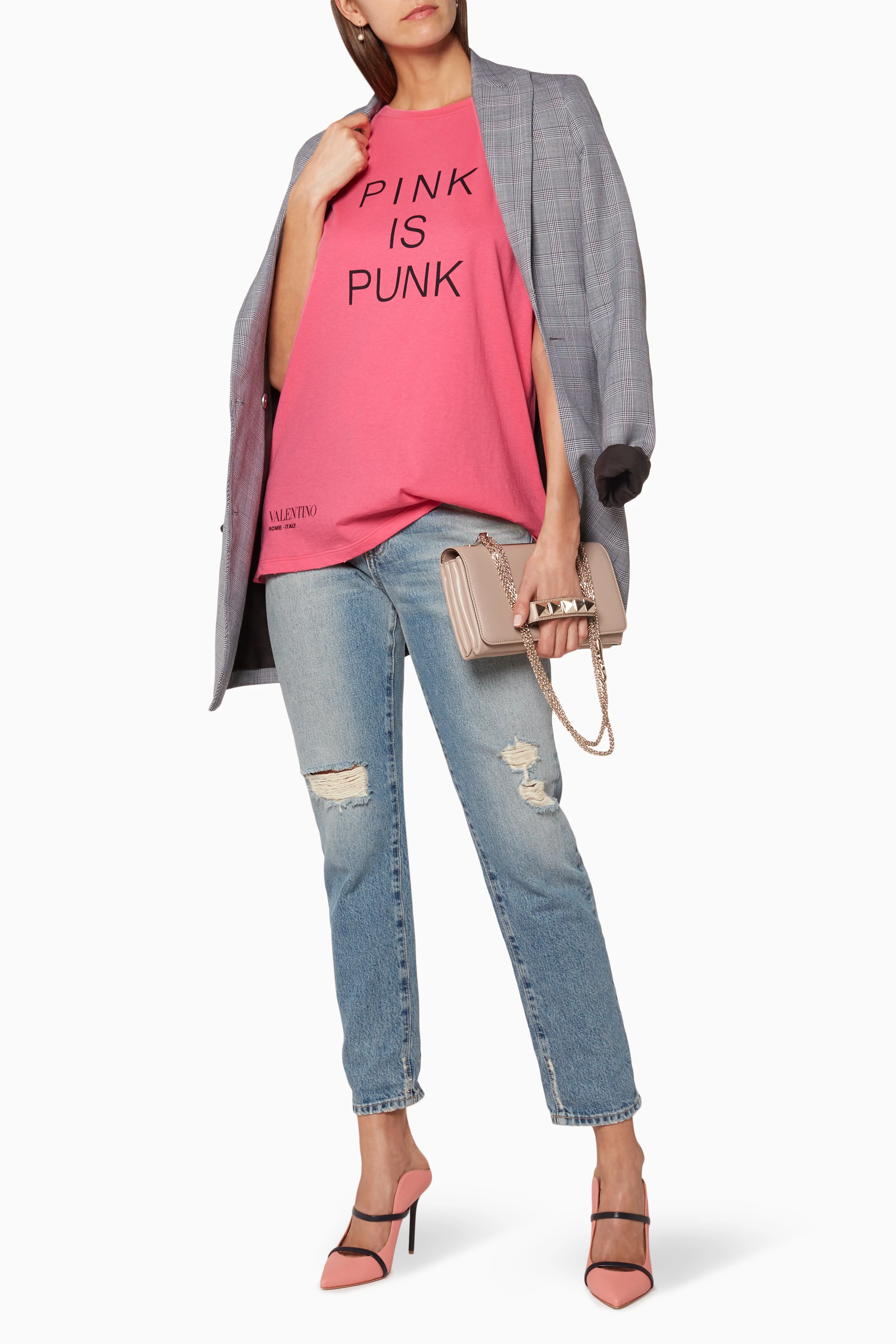 Valentino pink 2025 is punk sweater