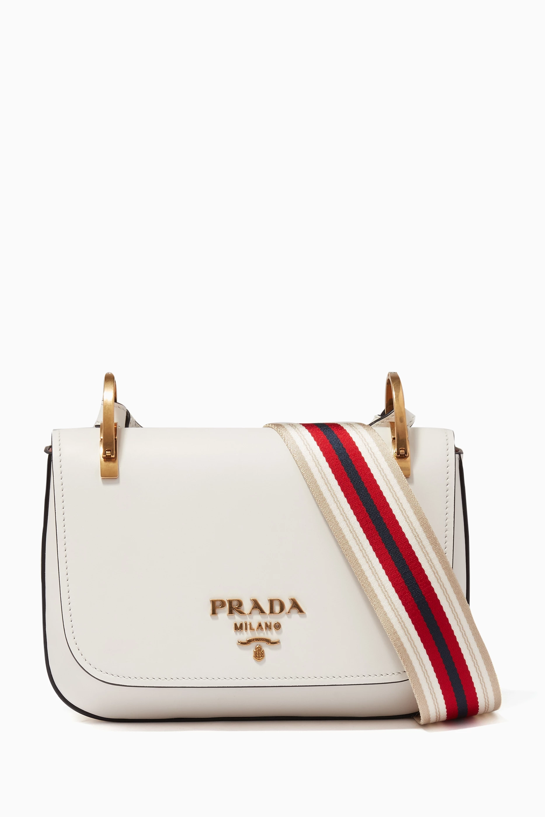 Prada bag with striped strap on sale