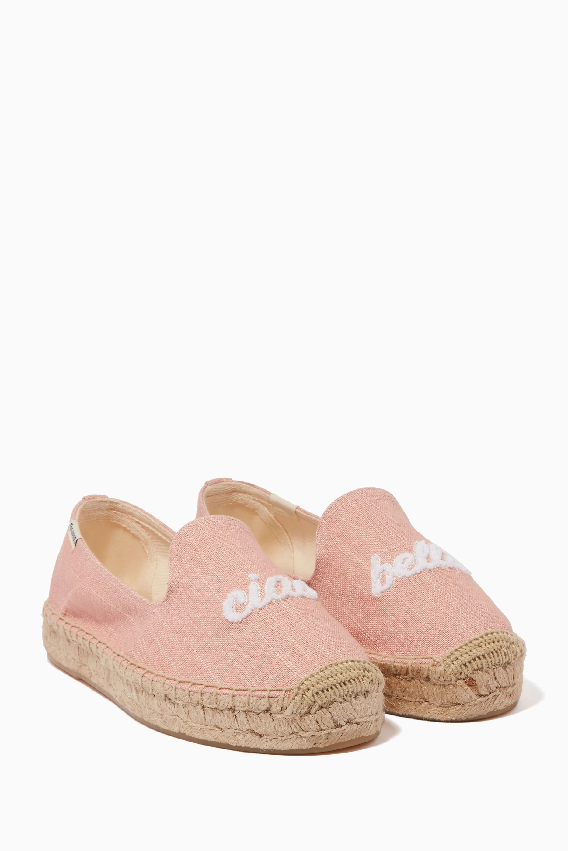 Buy Soludos Pink Pink Ciao Bella Smoking Slippers for Women in UAE