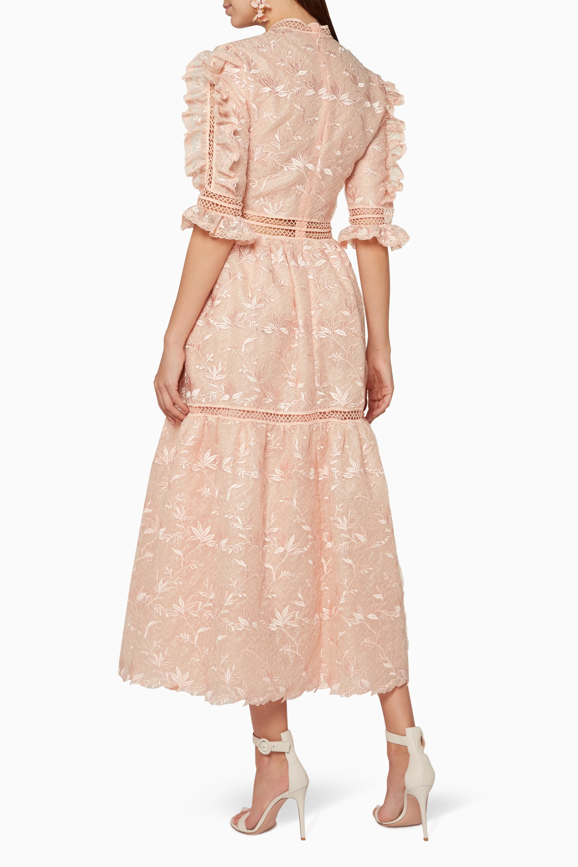 Pale pink ruffle dress shop