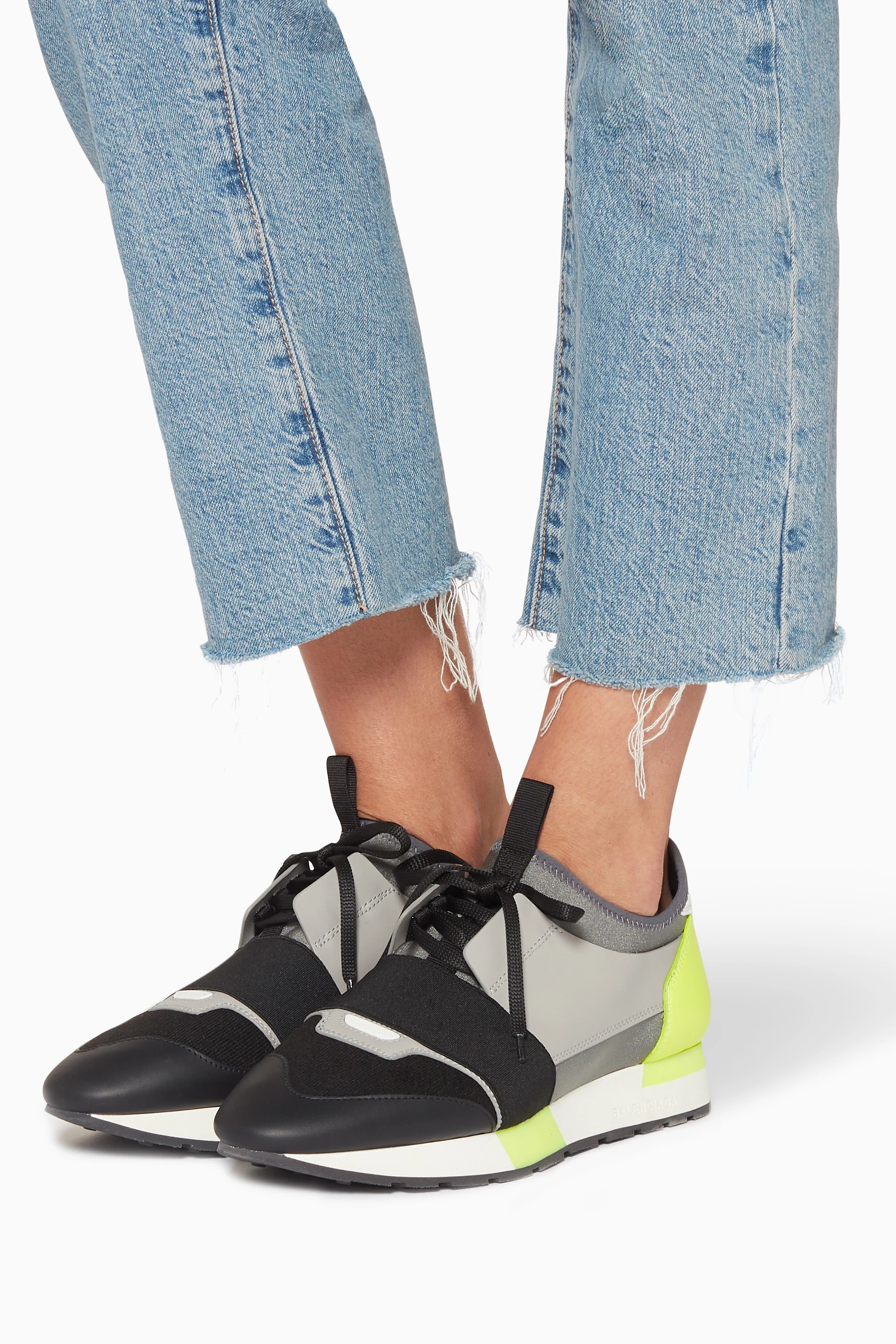 Balenciaga race runners womens yellow 2025