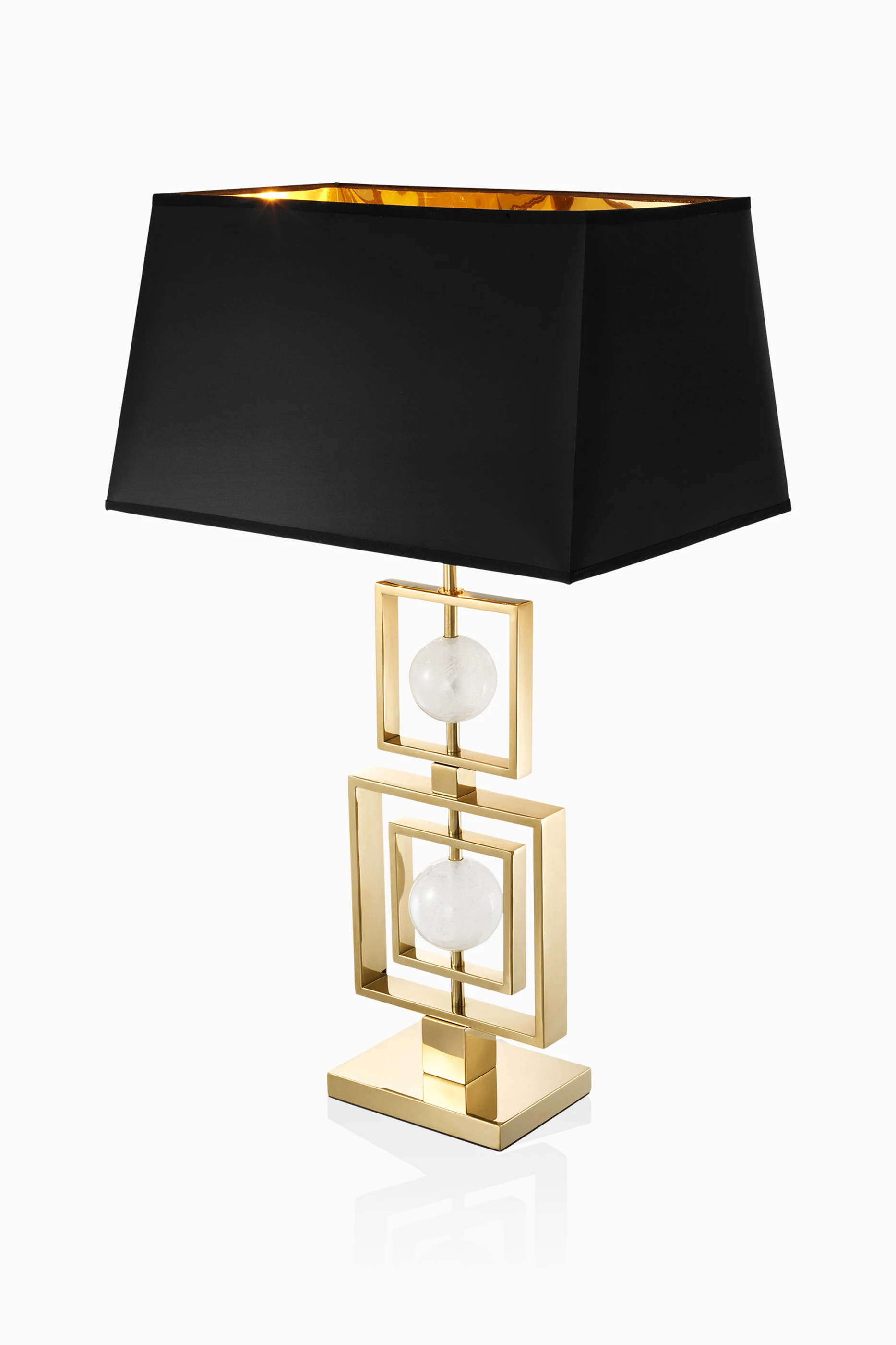 Rock store table lamp