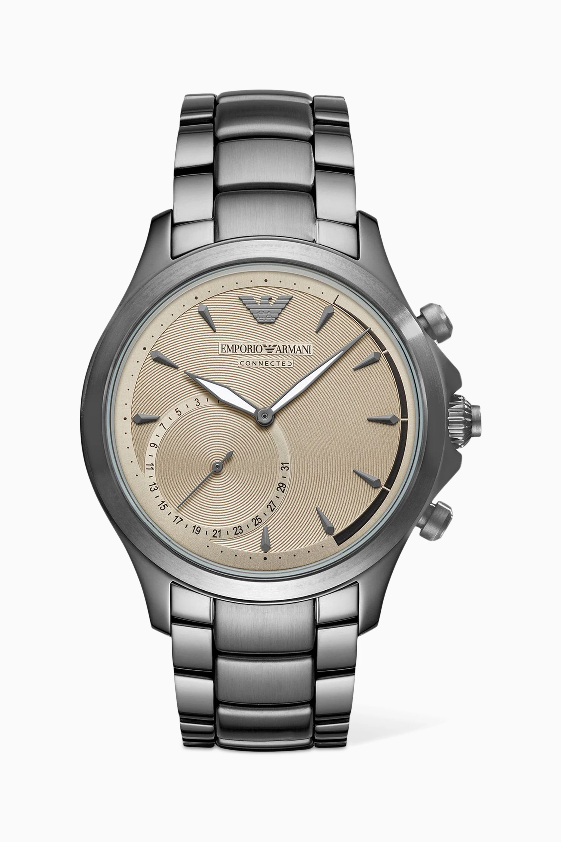 Buy Emporio Armani Colourless Connected Hybrid Smartwatch for Men