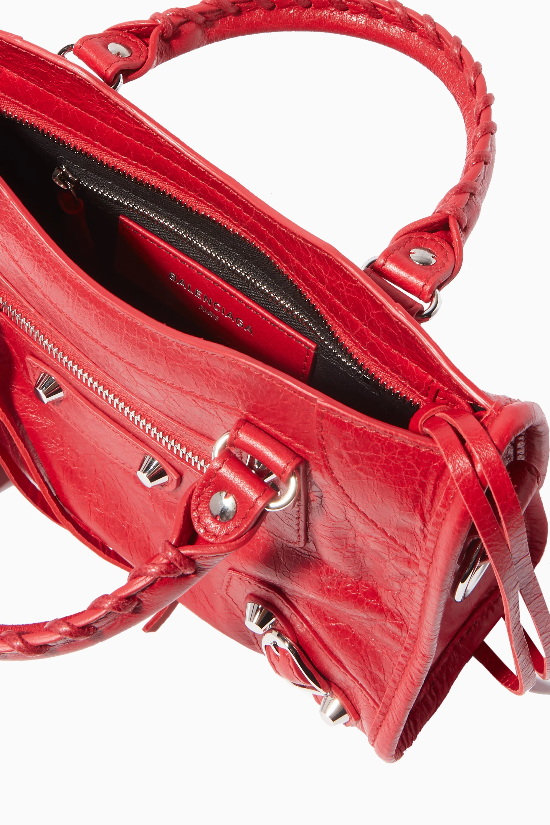 Balenciaga classic city bag red hot sale