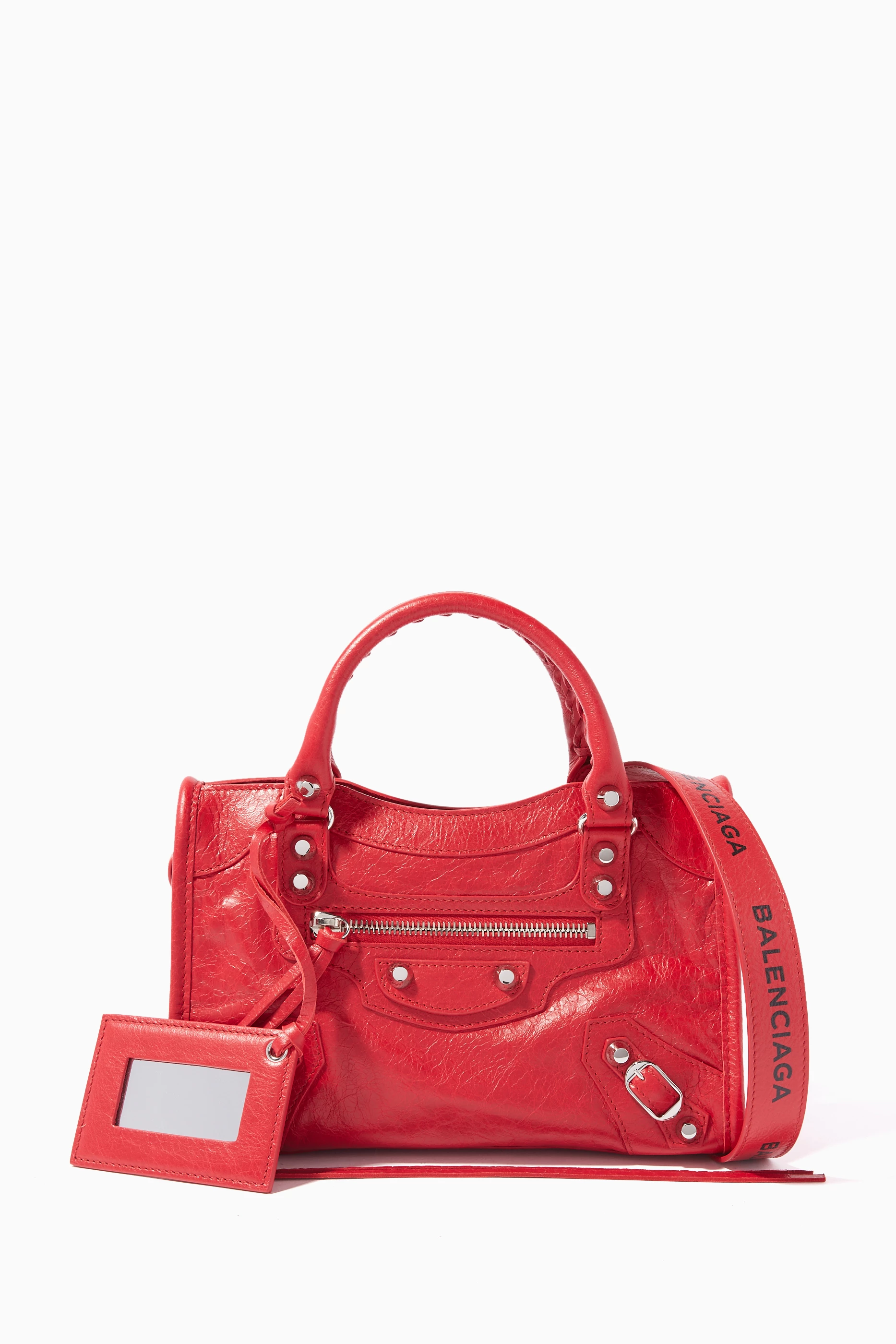 Balenciaga city bag sales red