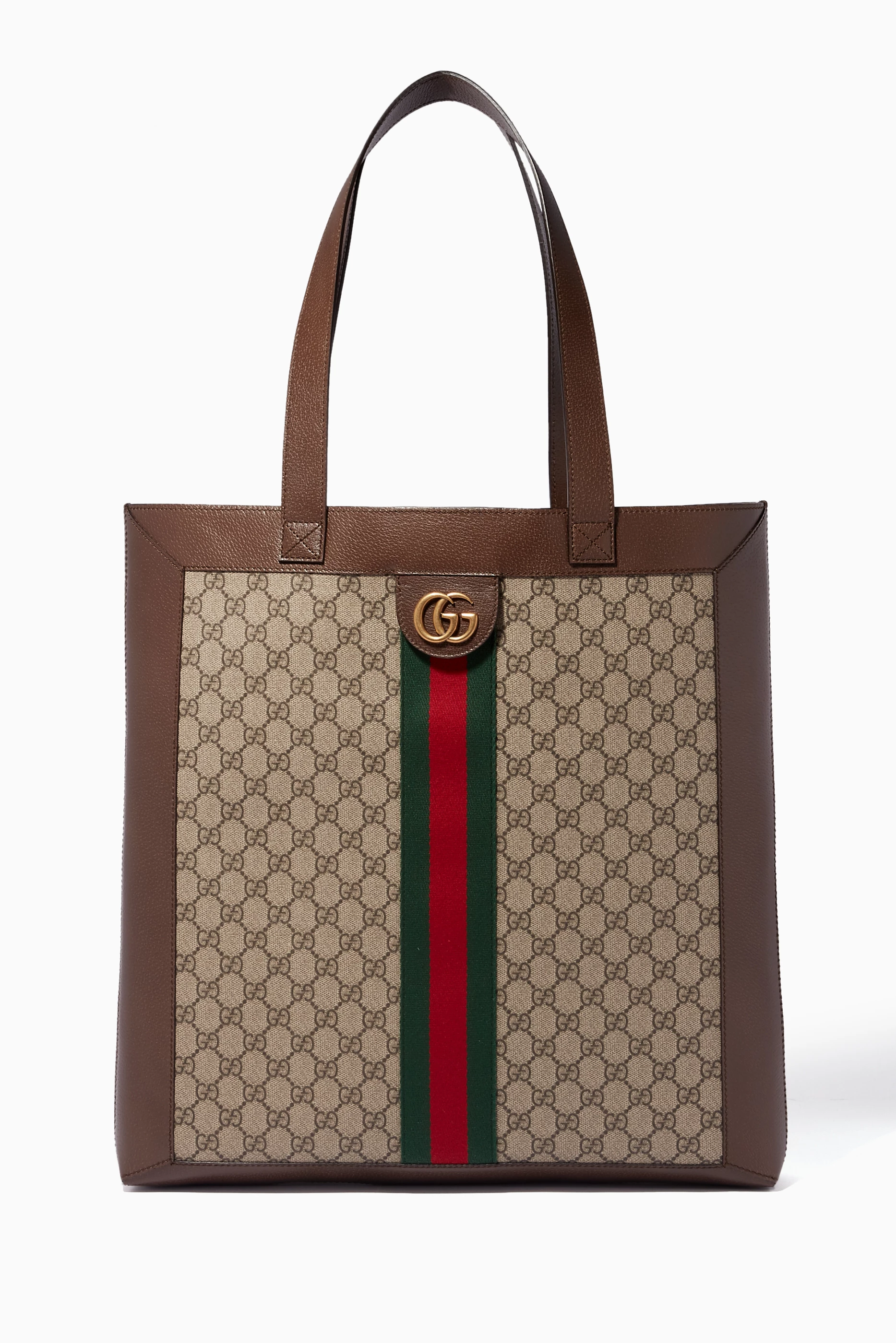 Buy Gucci Neutral Beige Ophidia GG Supreme Large Tote for