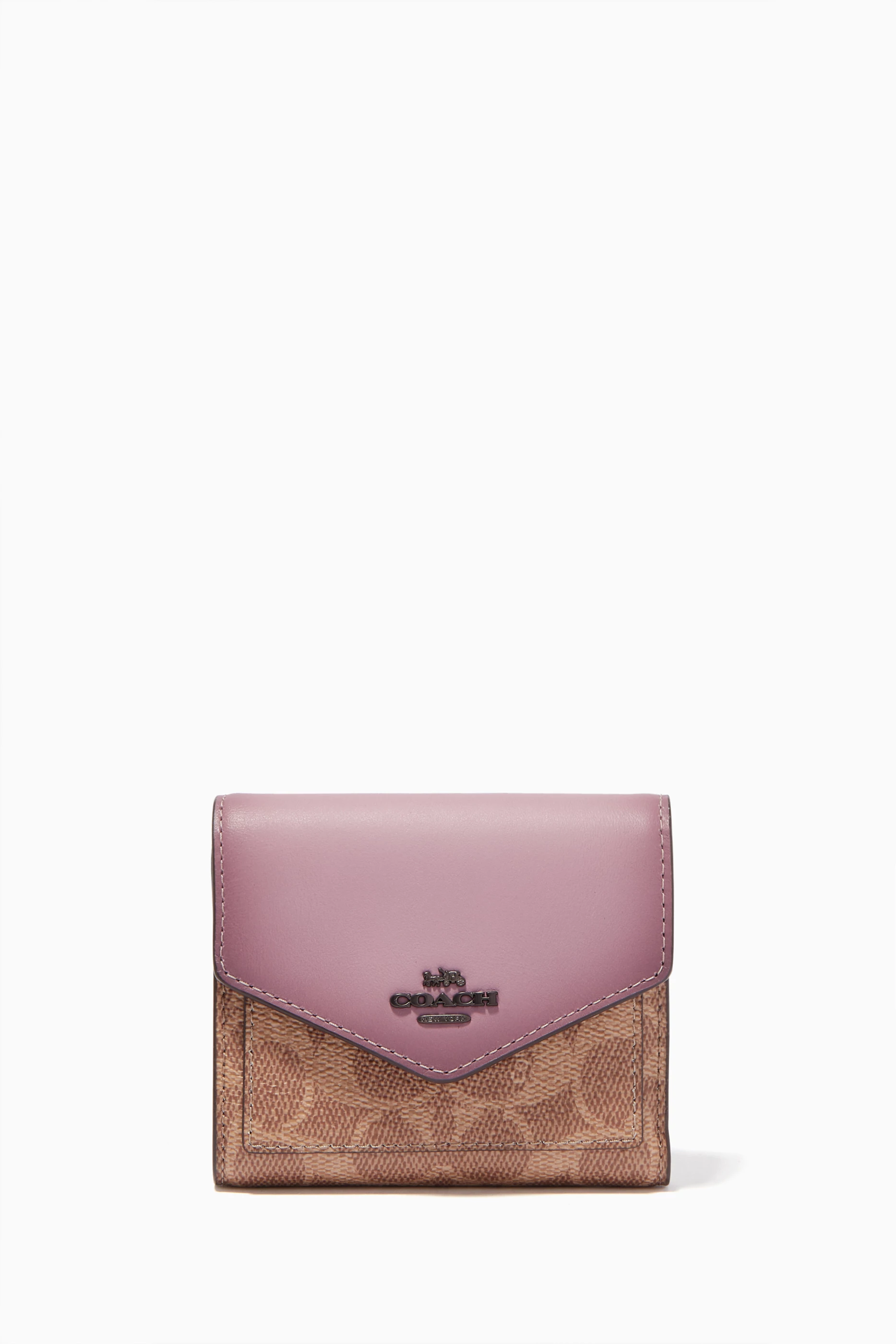 Coach small hotsell wallet pink