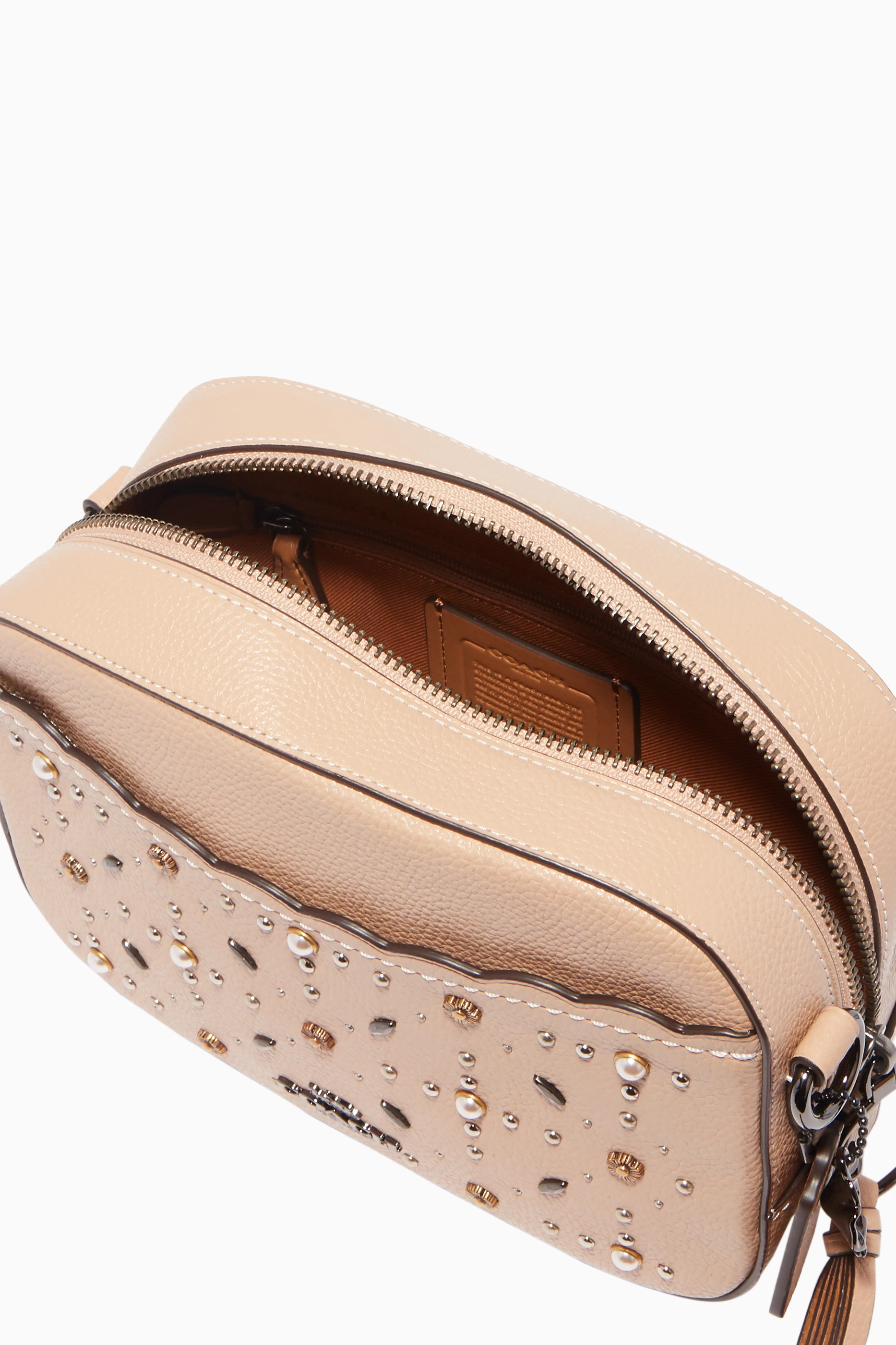 Buy Coach Brown Beechwood Prairie Rivets Camera Shoulder Bag for
