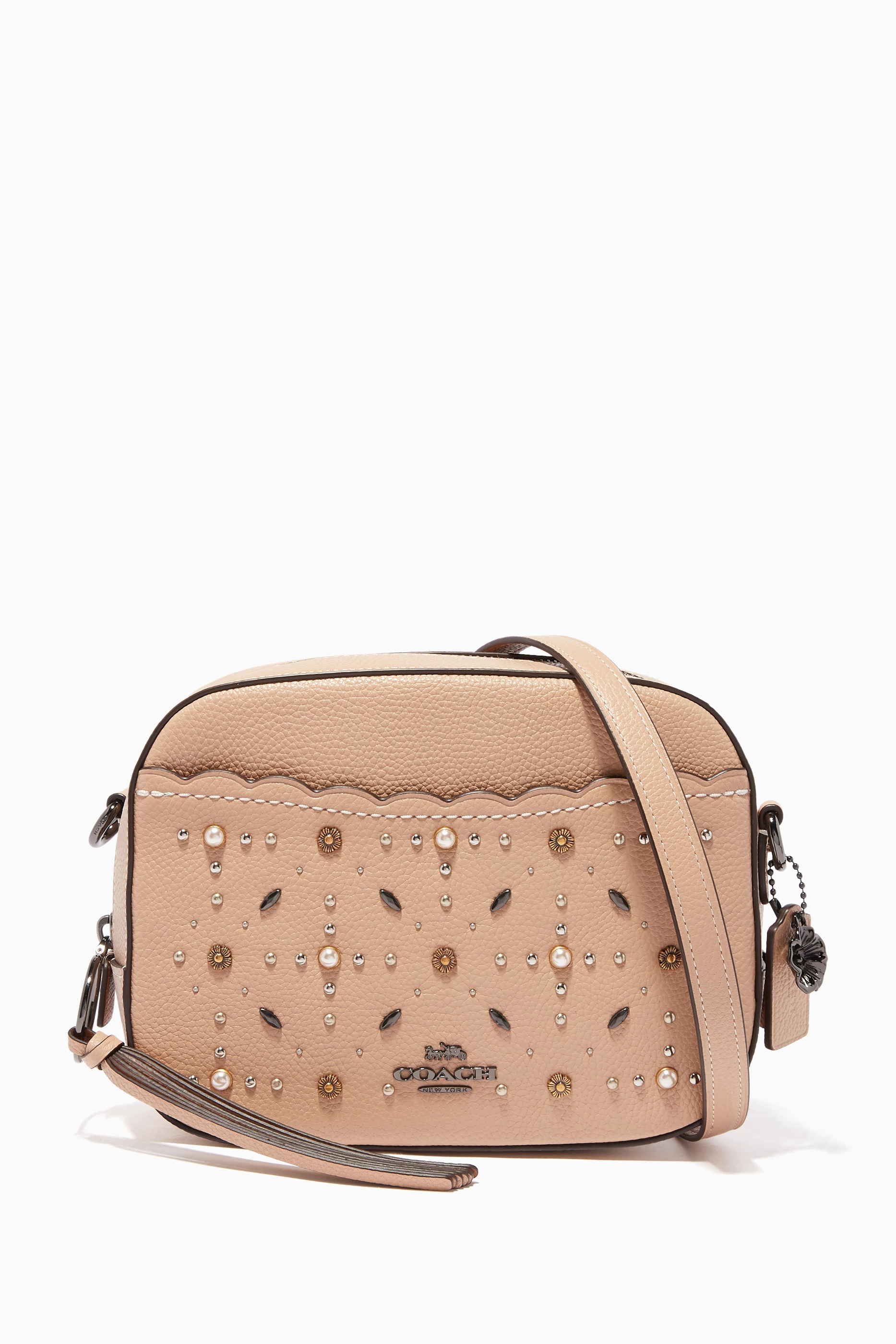 Buy Coach Brown Beechwood Prairie Rivets Camera Shoulder Bag for Women in UAE Ounass
