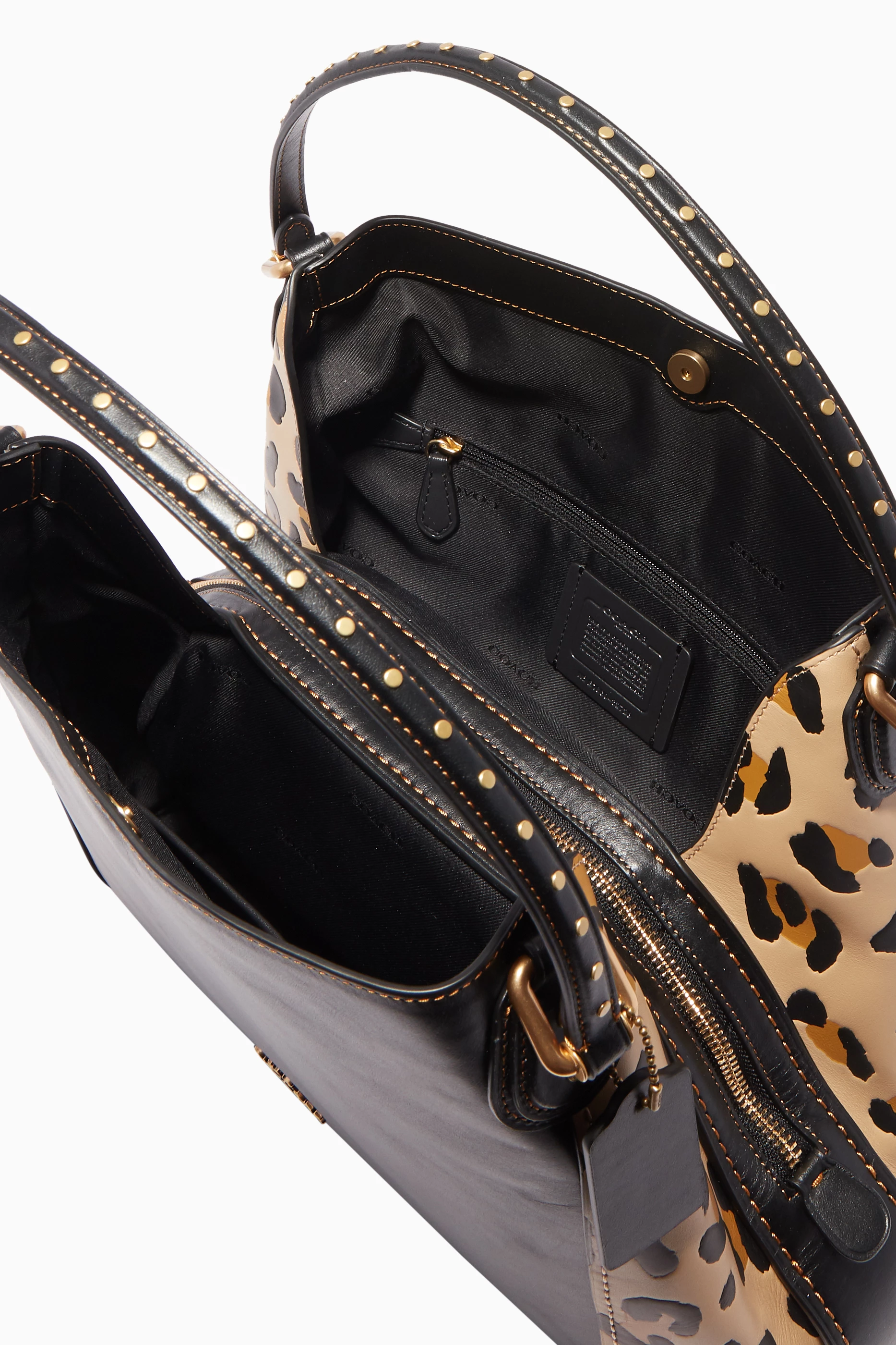 Coach leopard edie cheap 31 shoulder bag