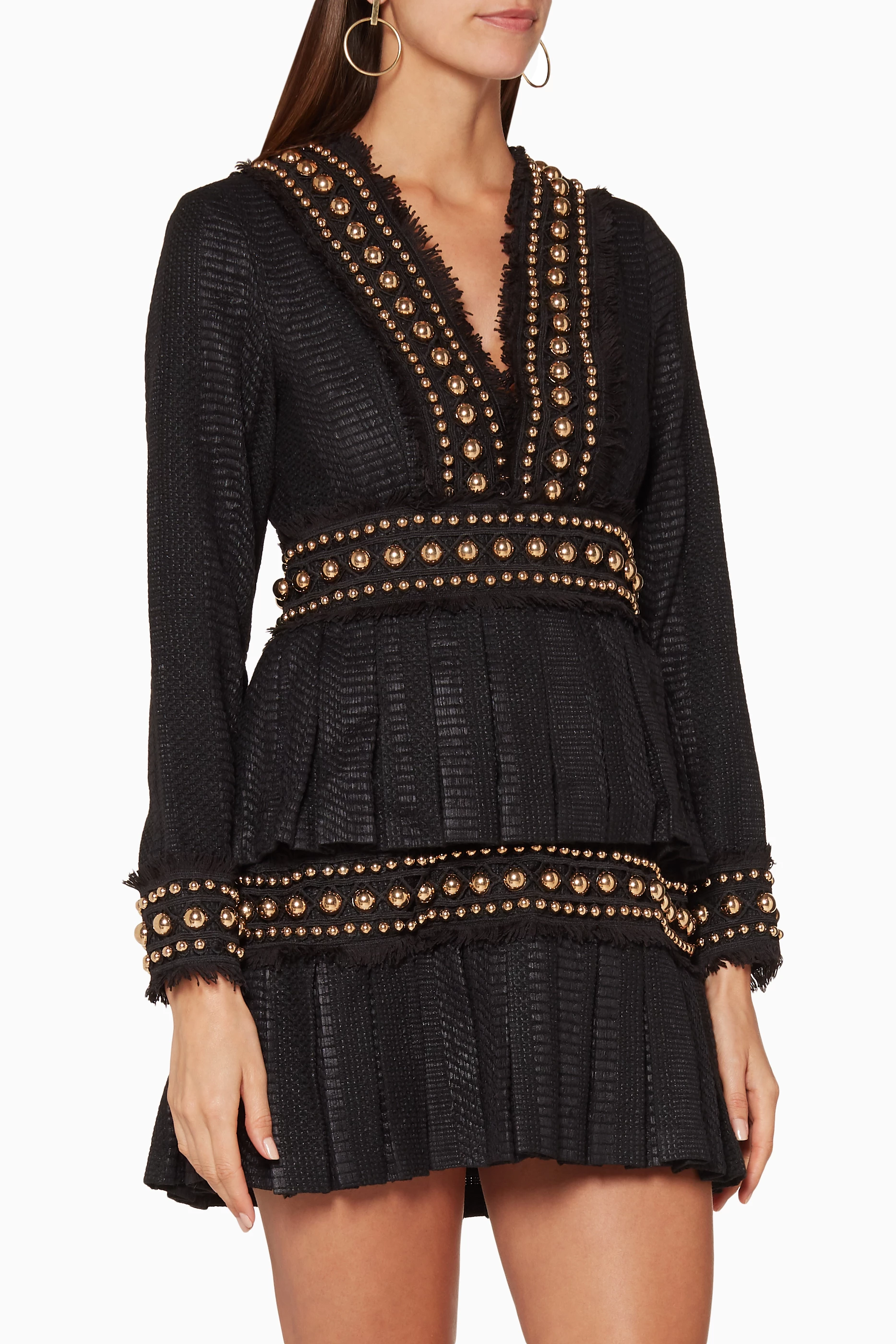 Buy THURLEY Black Black Tweed Pleat Dress for Women in UAE Ounass