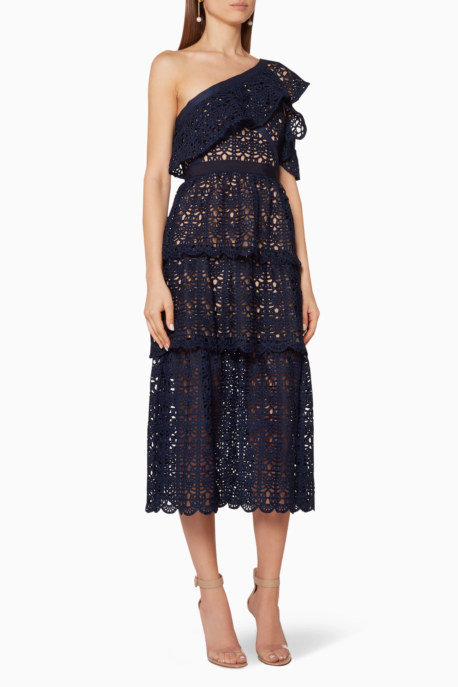 One shoulder 2025 self portrait dress