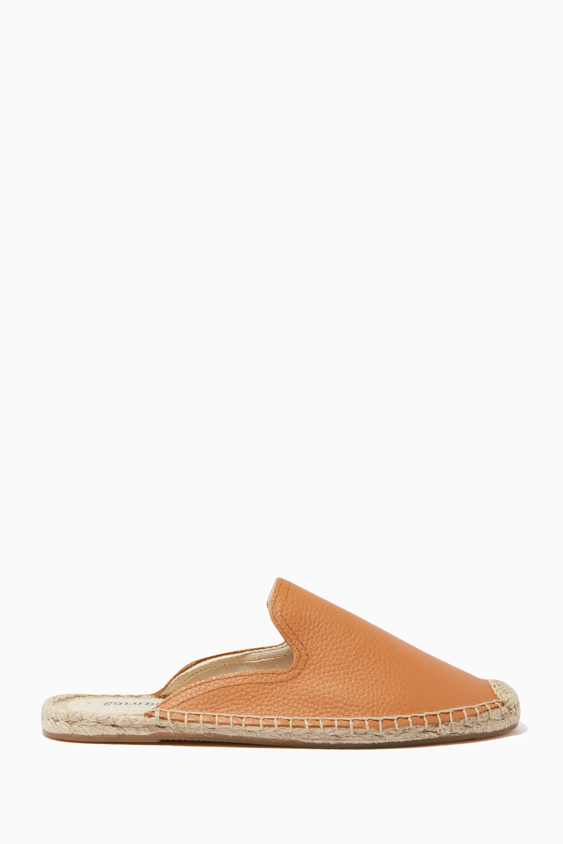 Soludos tumbled leather mule store