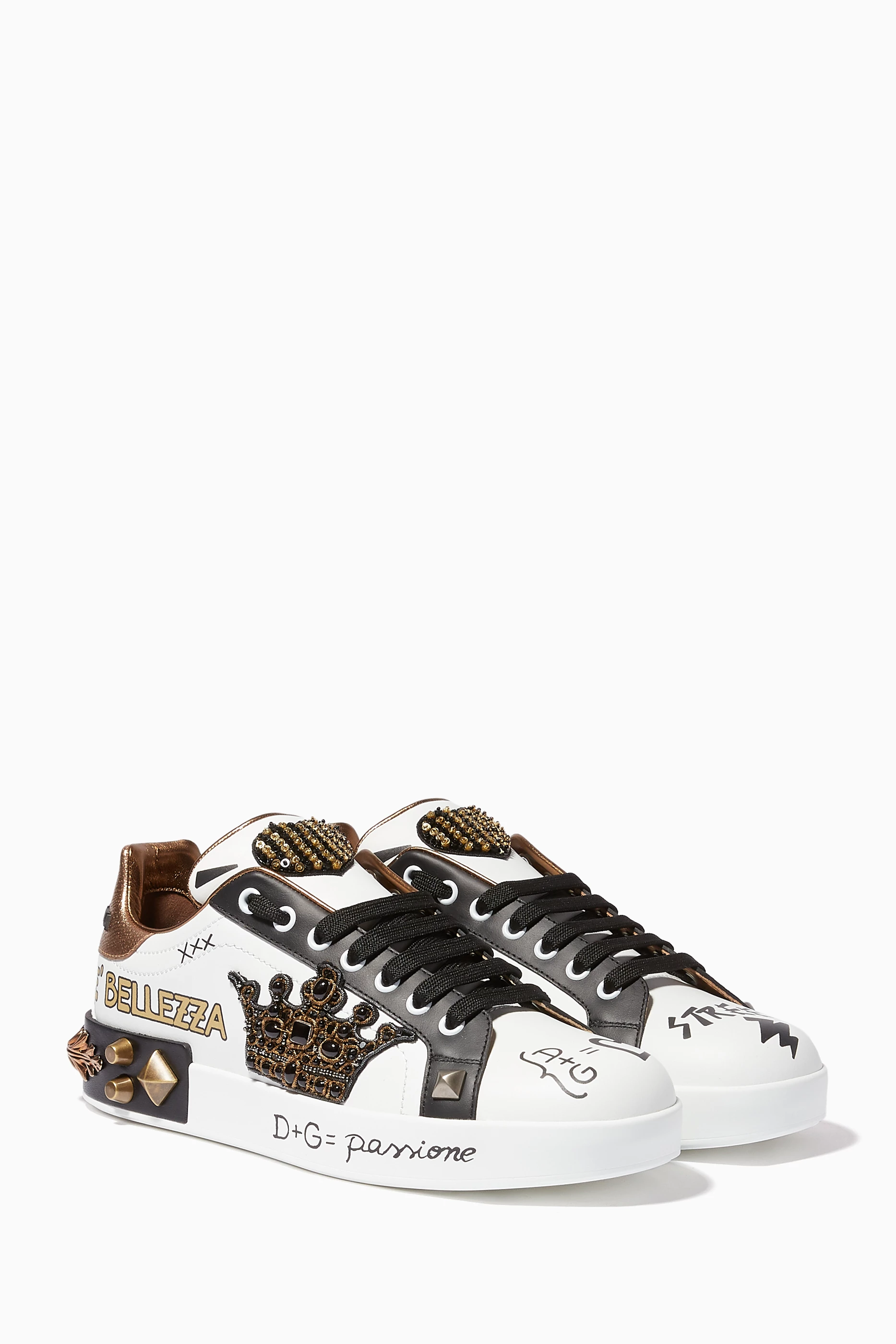 Dolce gabbana discount crown sneakers