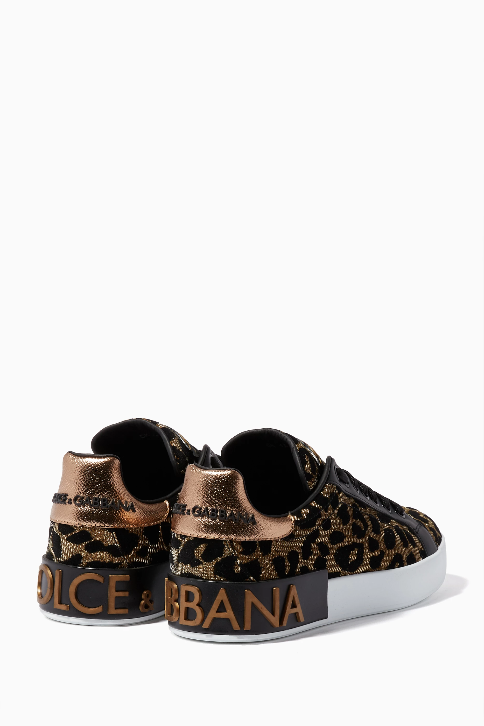Dolce & gabbana leopard hot sale sneakers