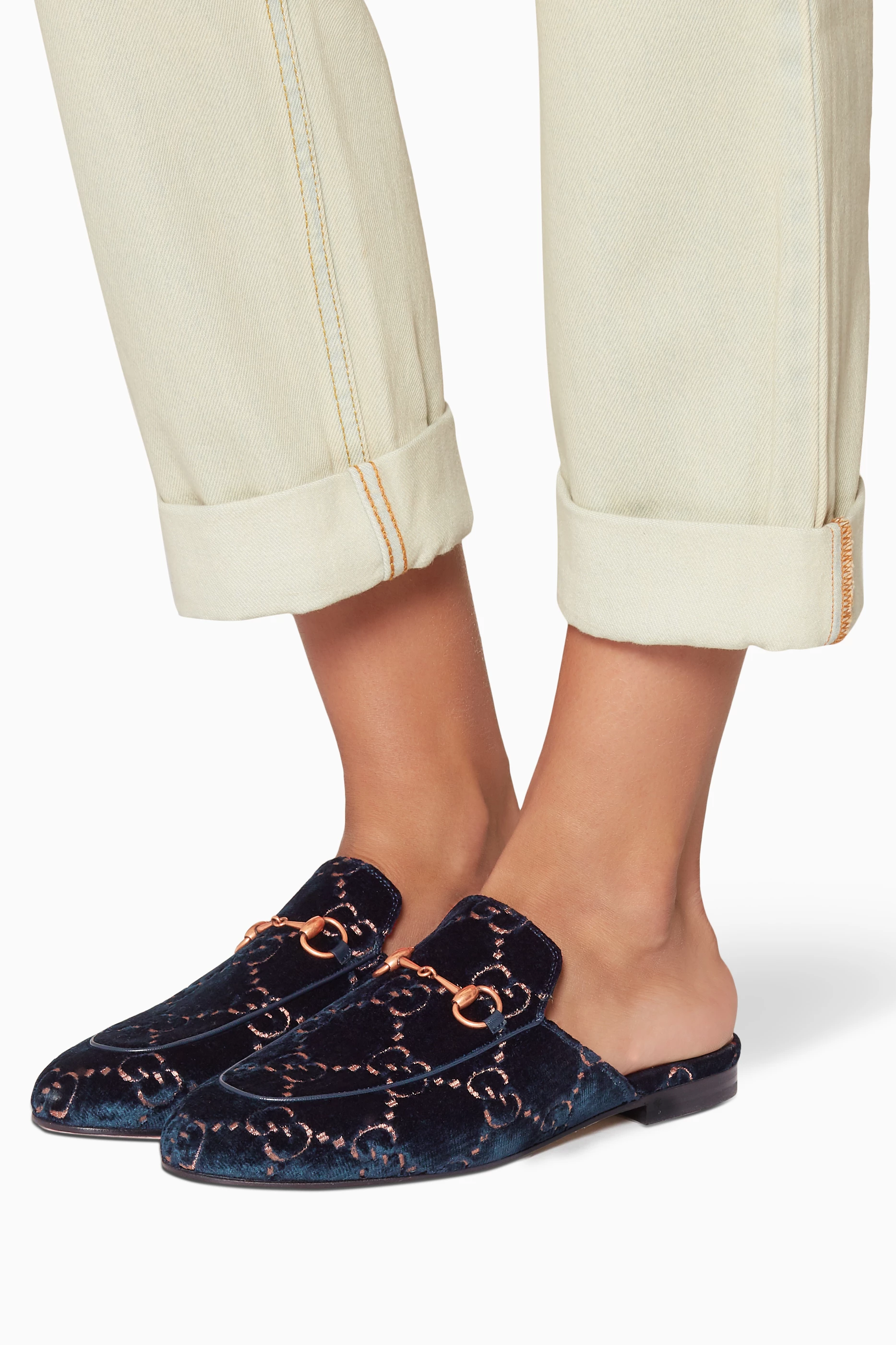 Princetown gg velvet top slipper price