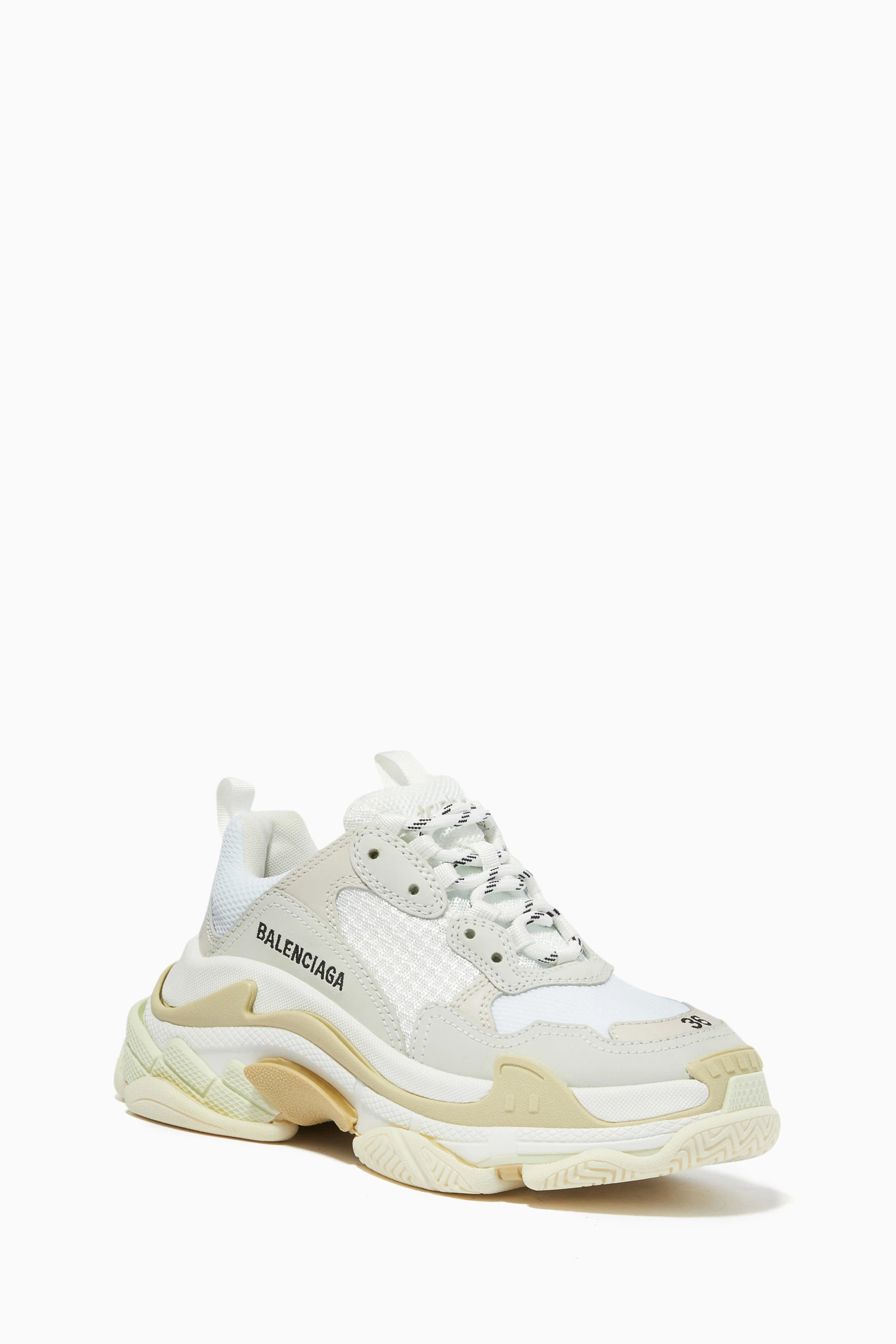 Balenciaga triple s white size 36 hot sale