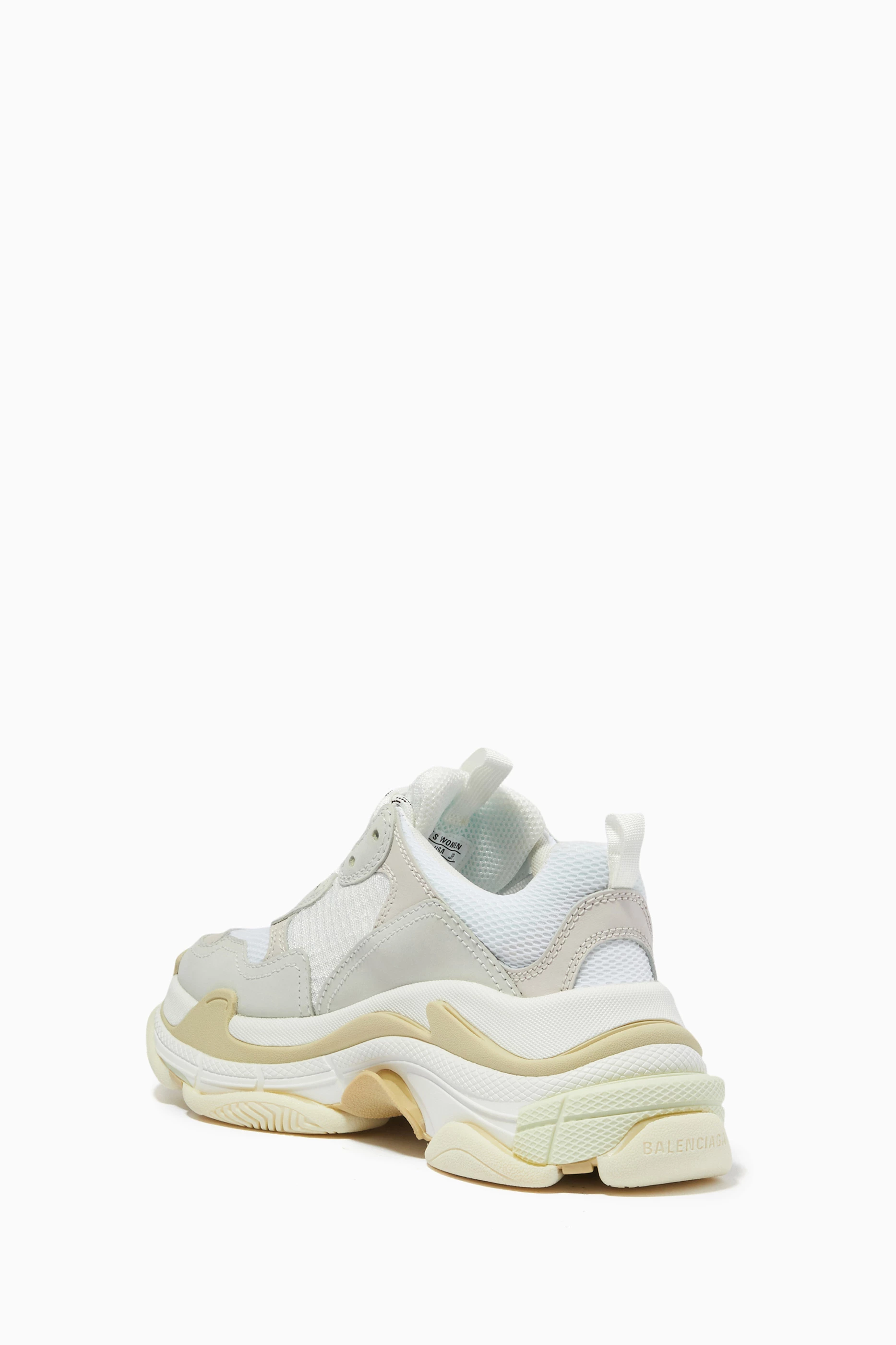 Buy Balenciaga White White Triple S Sneakers for Women in UAE Ounass