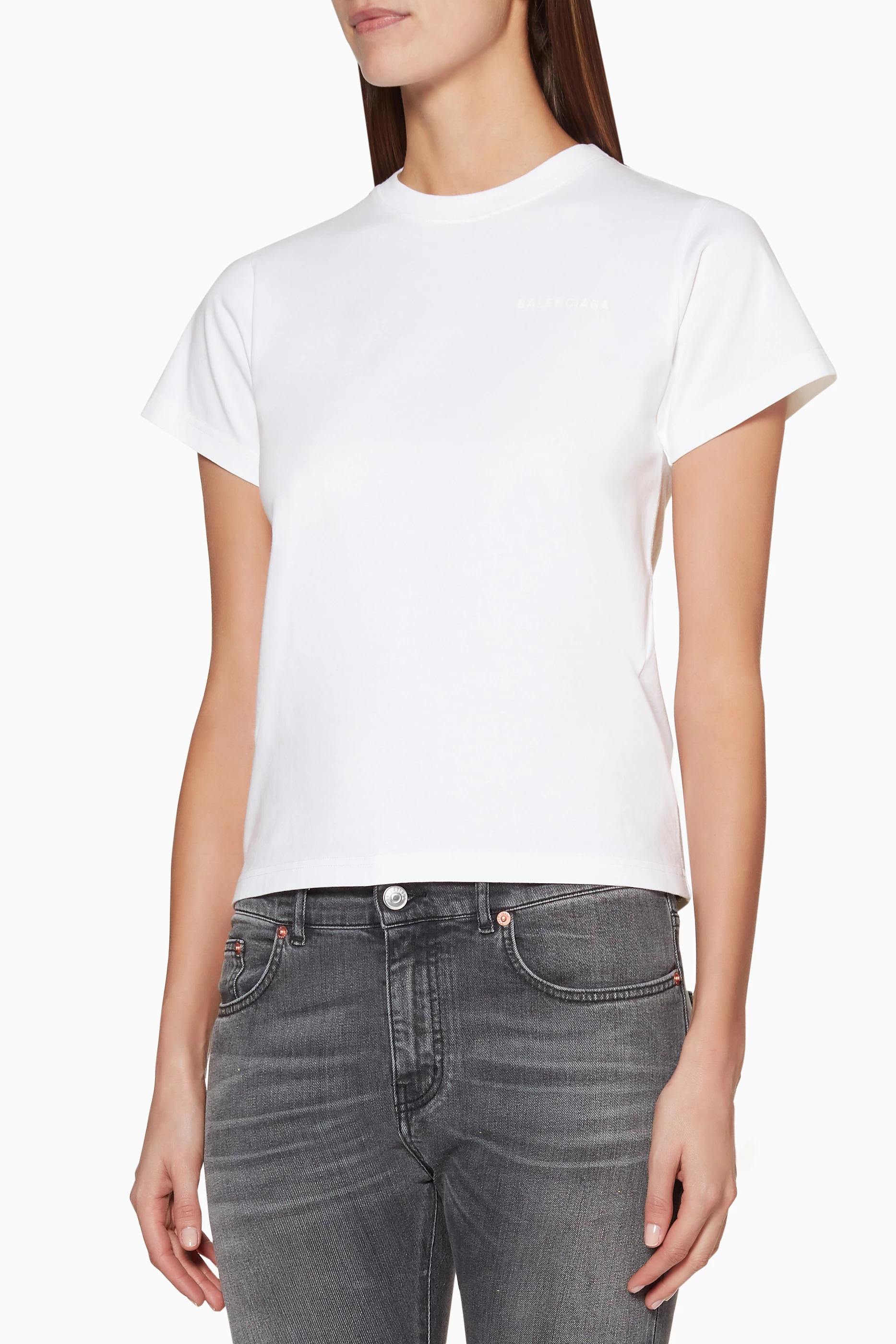 Balenciaga white shirt womens outlet